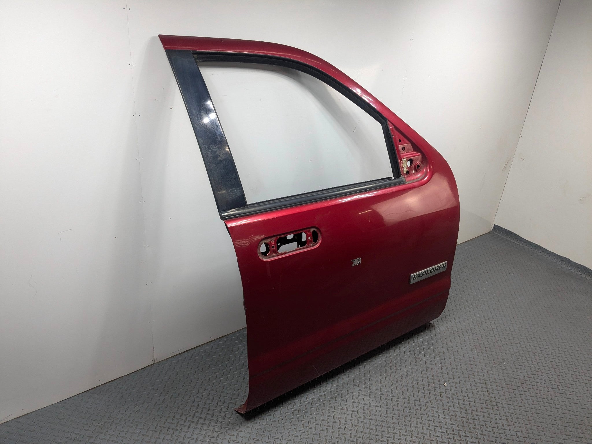 2006 - 2010 OEM FORD EXPLORER FRONT RIGHT PASSENGER SIDE DOOR SHELL PANEL RED