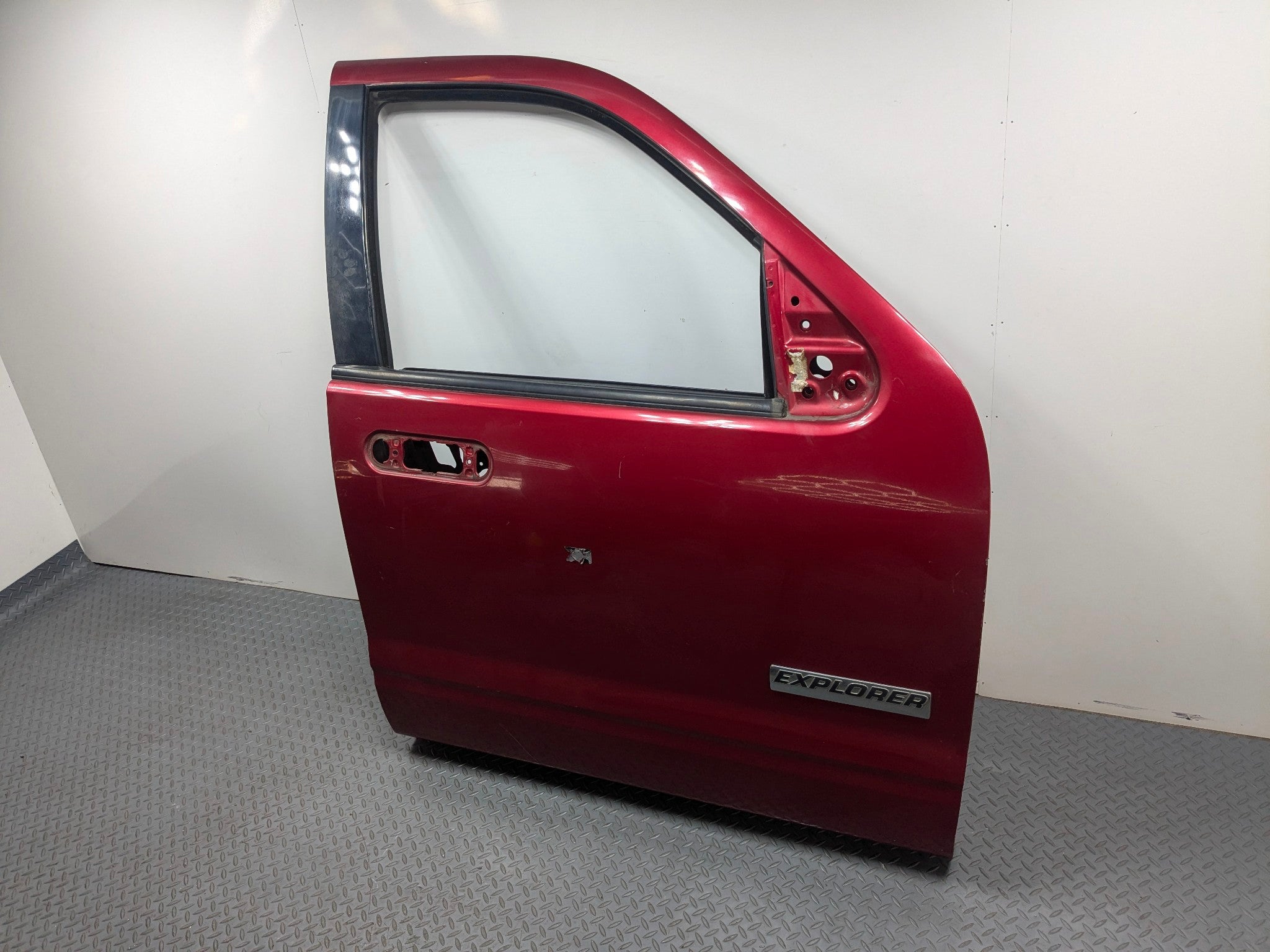 2006 - 2010 OEM FORD EXPLORER FRONT RIGHT PASSENGER SIDE DOOR SHELL PANEL RED