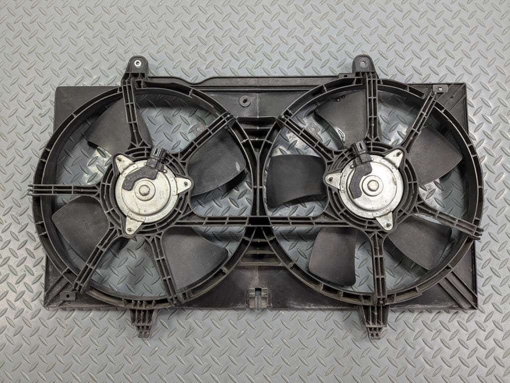 04 - 06 OEM NISSAN MAXIMA DUAL RADIATOR ELECTRIC COOLING FAN WITH SHROUD PANEL