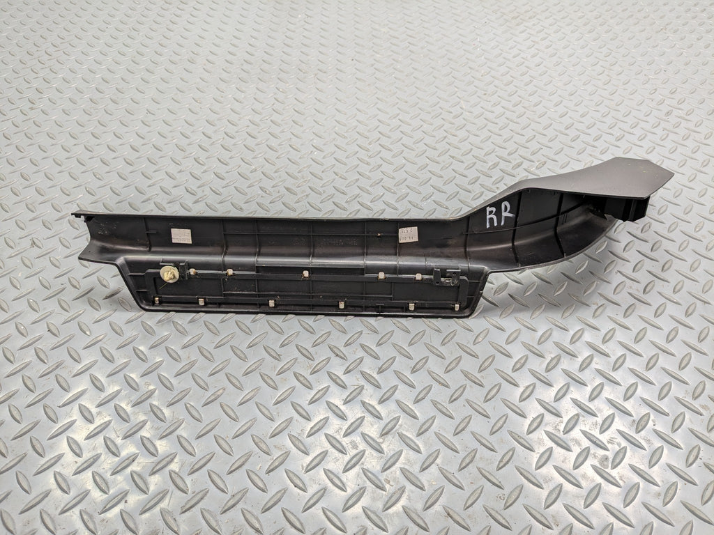 2004 - 2006 OEM NISSAN MAXIMA REAR RIGHT SIDE DOOR SILL PLATE BLACK ASSEMBLY