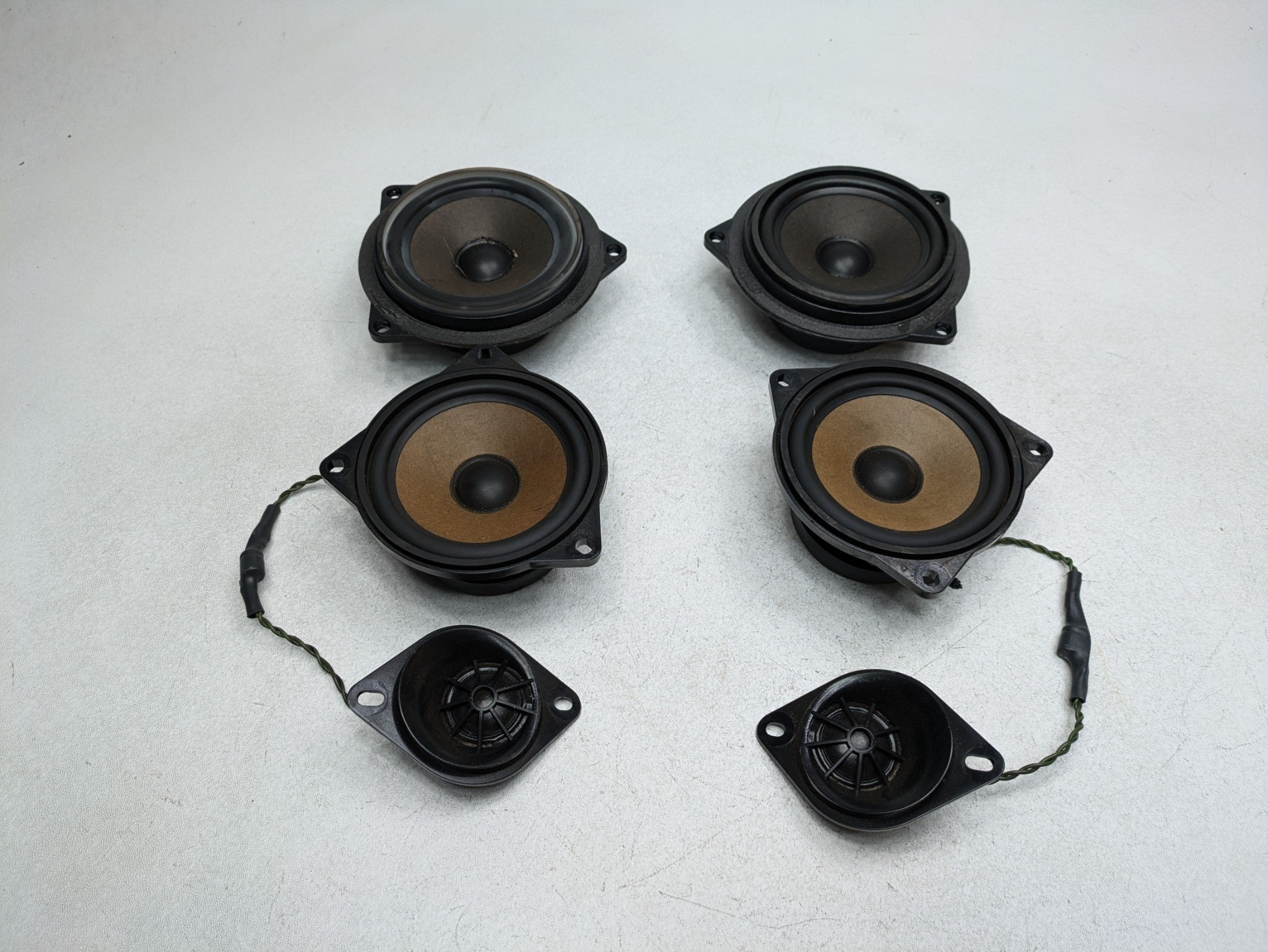 2006 - 2008 OEM BMW 328I FRONT AND REAR DOOR AUDIO SOUND SYSTEM SPEAKER SET OF 6