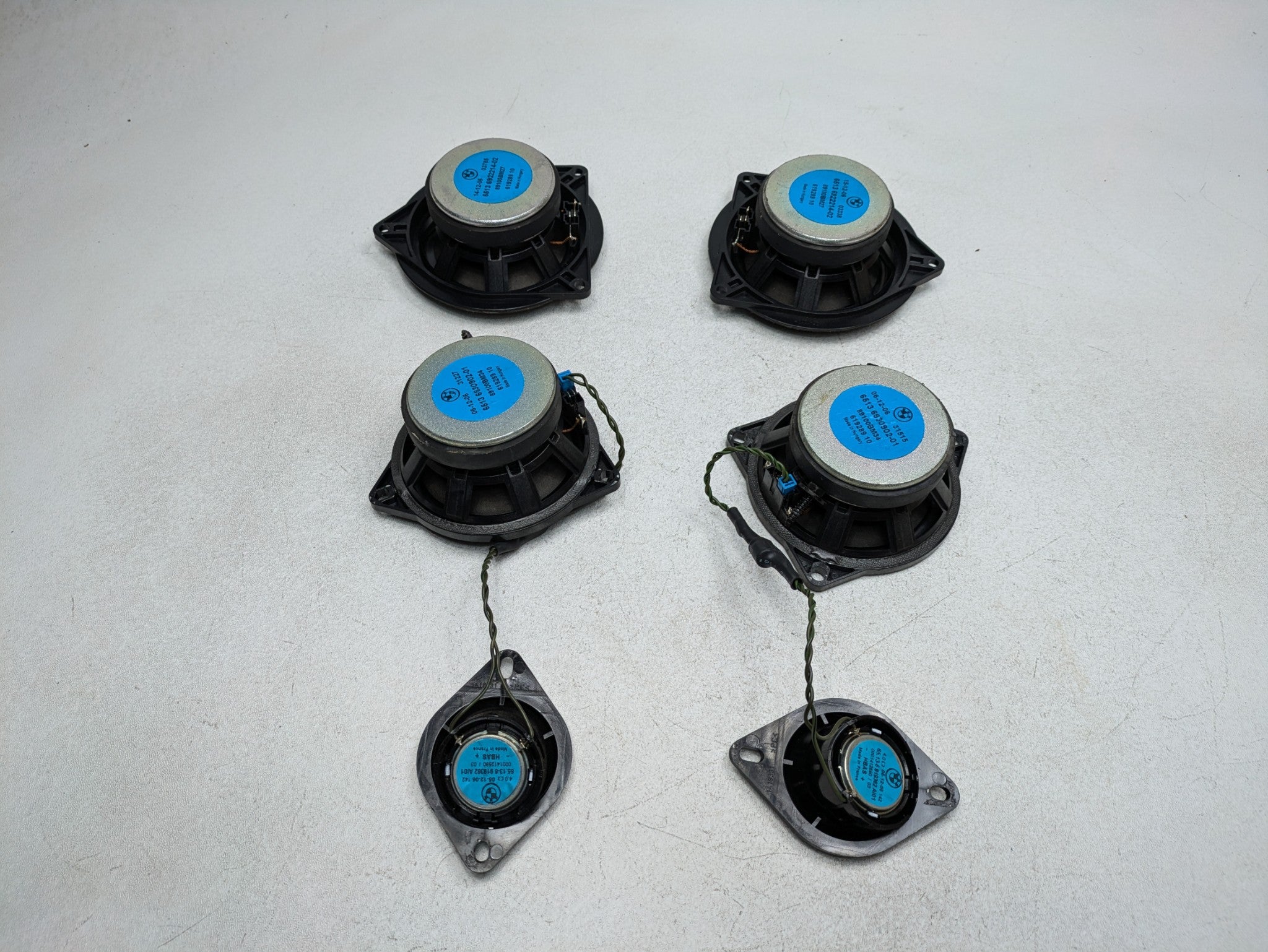 2006 - 2008 OEM BMW 328I FRONT AND REAR DOOR AUDIO SOUND SYSTEM SPEAKER SET OF 6