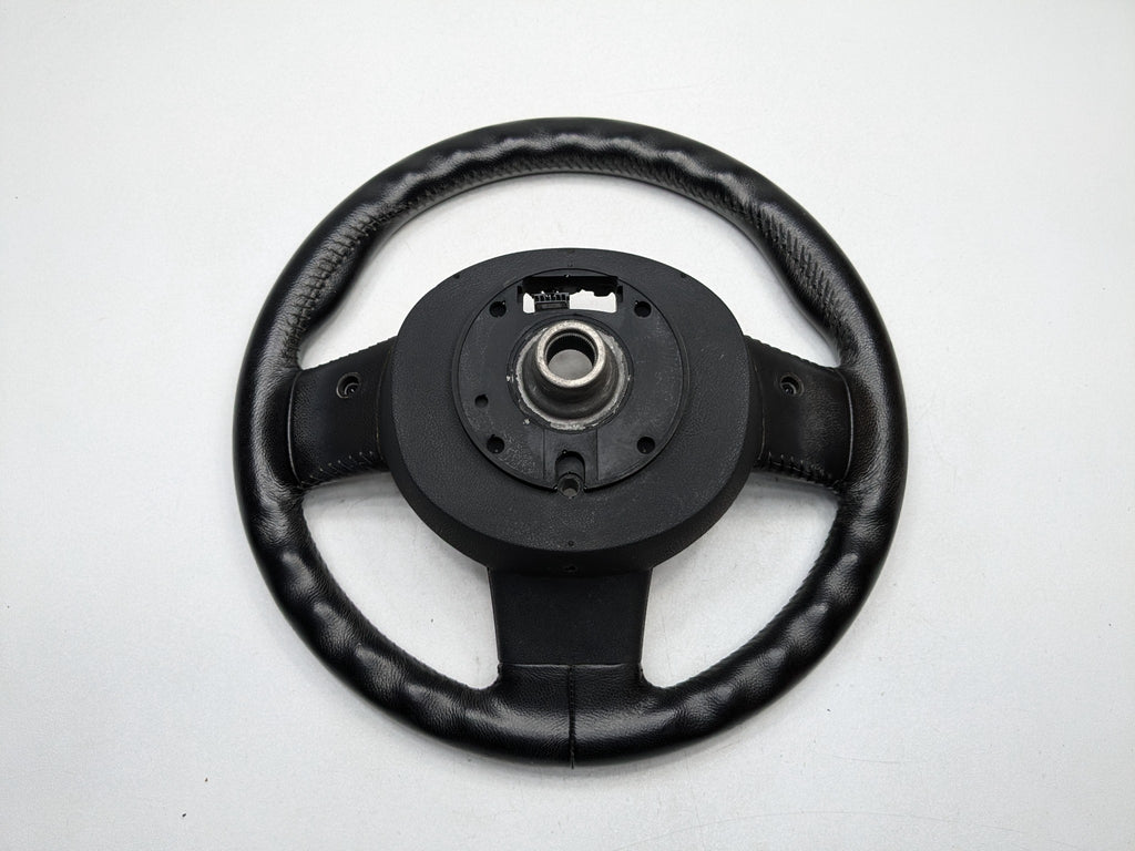 09 - 10 OEM MINI COOPER CONVERTIBLE STEERING WHEEL BLACK LEATHER ASSEMBLY