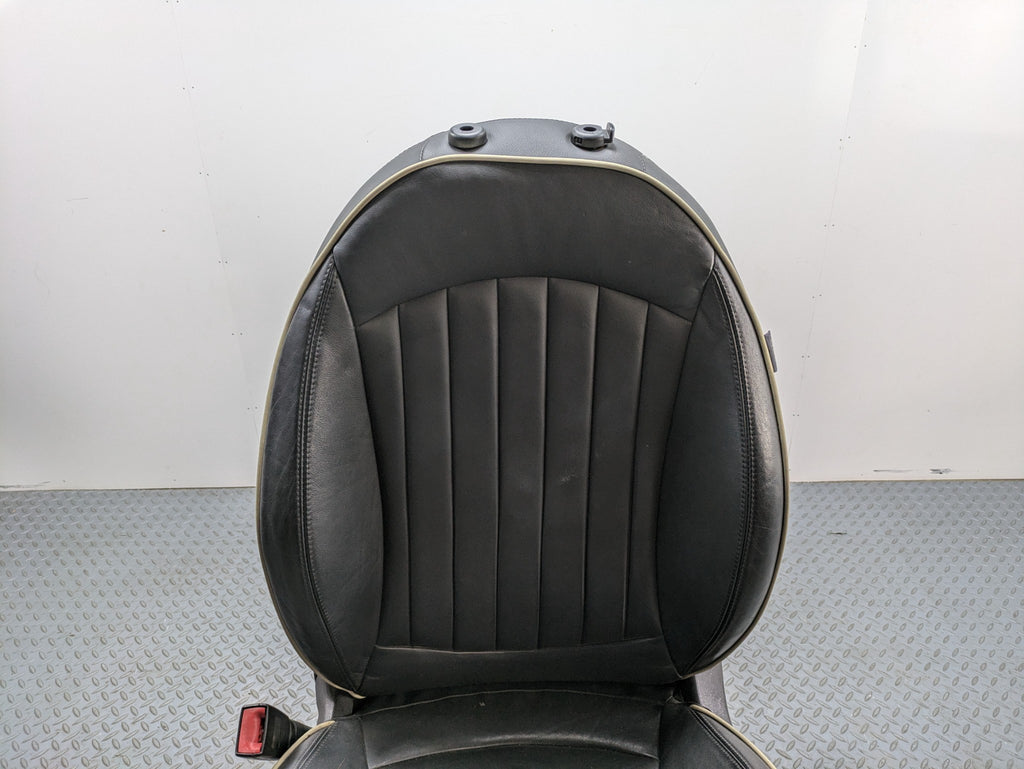 2009 - 2010 OEM MINI COOPER CONVERTIBLE FRONT LEFT SIDE SEAT BLACK LEATHER