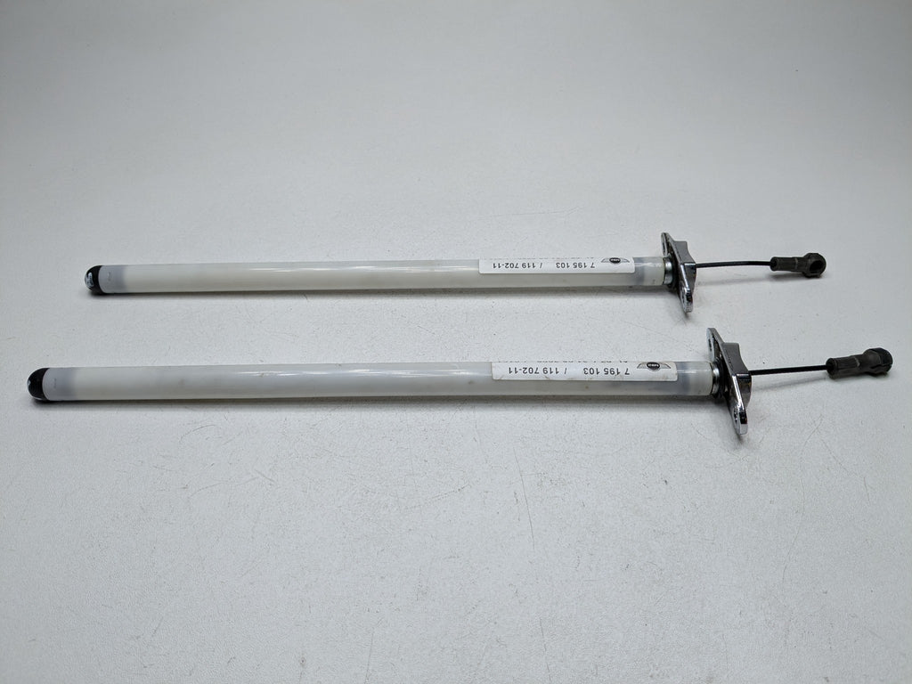 2009 - 2010 OEM MINI COOPER CONVERTIBLE REAR TRUNK LID SUPPORT RETRACTOR SET