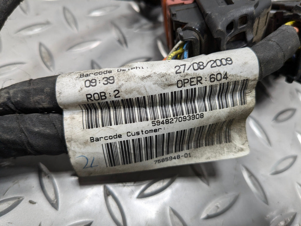 2009 - 2010 OEM MINI COOPER CONVERTIBLE ENGINE WIRE HARNESS CABLE AND CONNECTOR