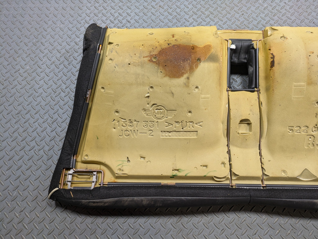 2009 - 2010 OEM MINI COOPER CONVERTIBLE REAR LOWER SEAT CUSHION LEATHER BLACK