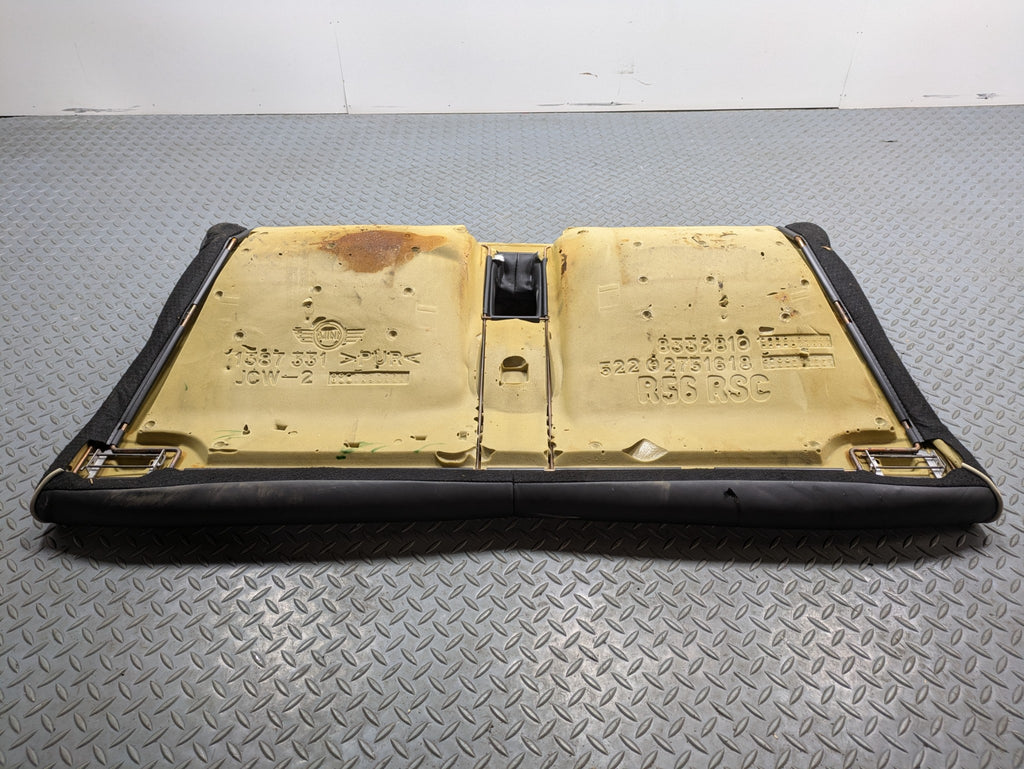2009 - 2010 OEM MINI COOPER CONVERTIBLE REAR LOWER SEAT CUSHION LEATHER BLACK