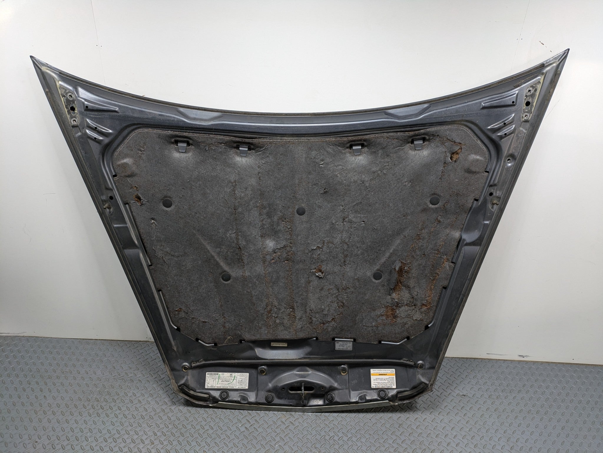 2004 - 2006 OEM ACURA TL FRONT HOOD BONNET SHELL PANEL ASSEMBLY METALLIC GREY