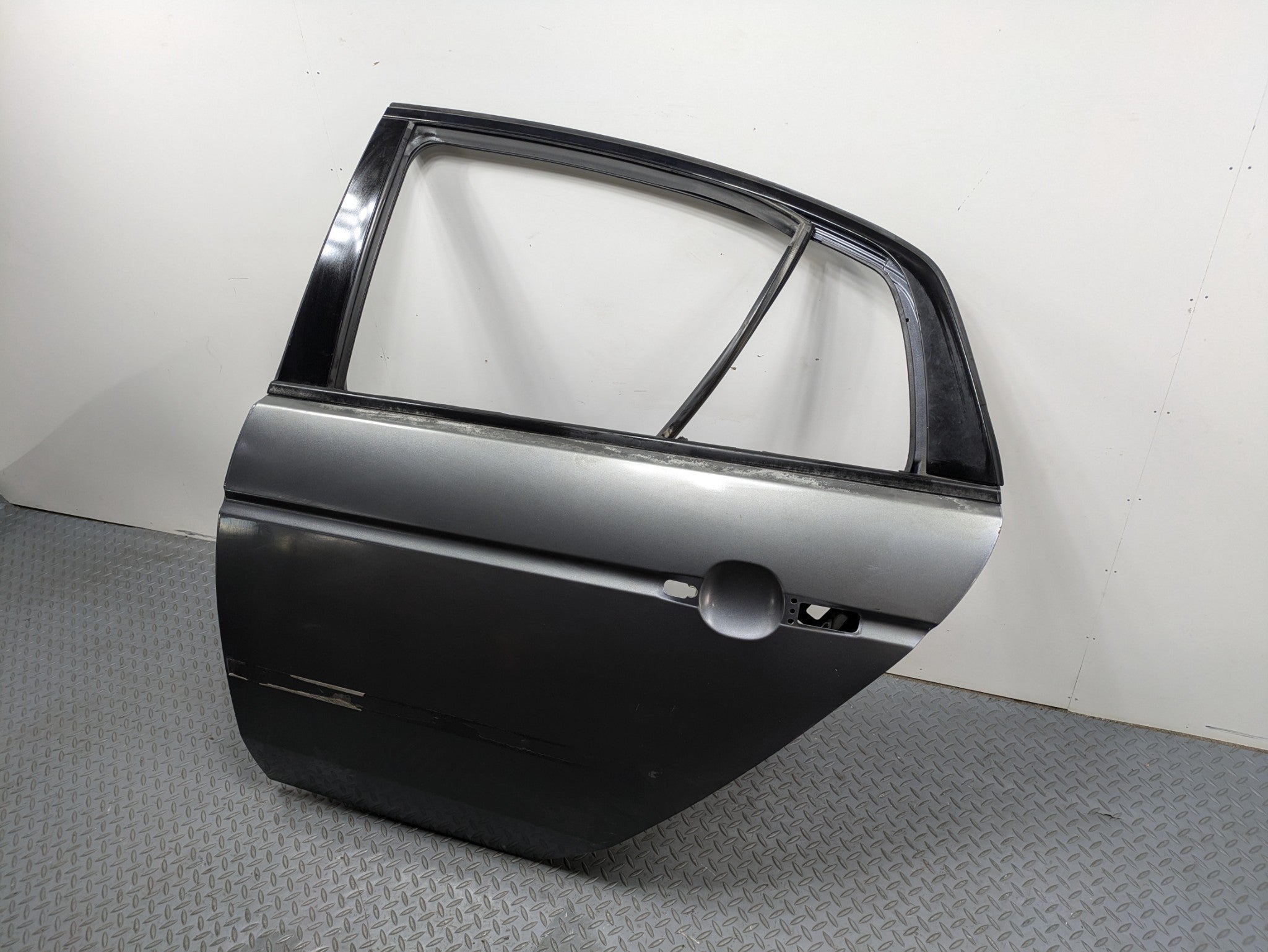 2004 - 2006 OEM ACURA TL REAR LEFT DRIVER SIDE DOOR SHELL PANEL METALLIC GREY