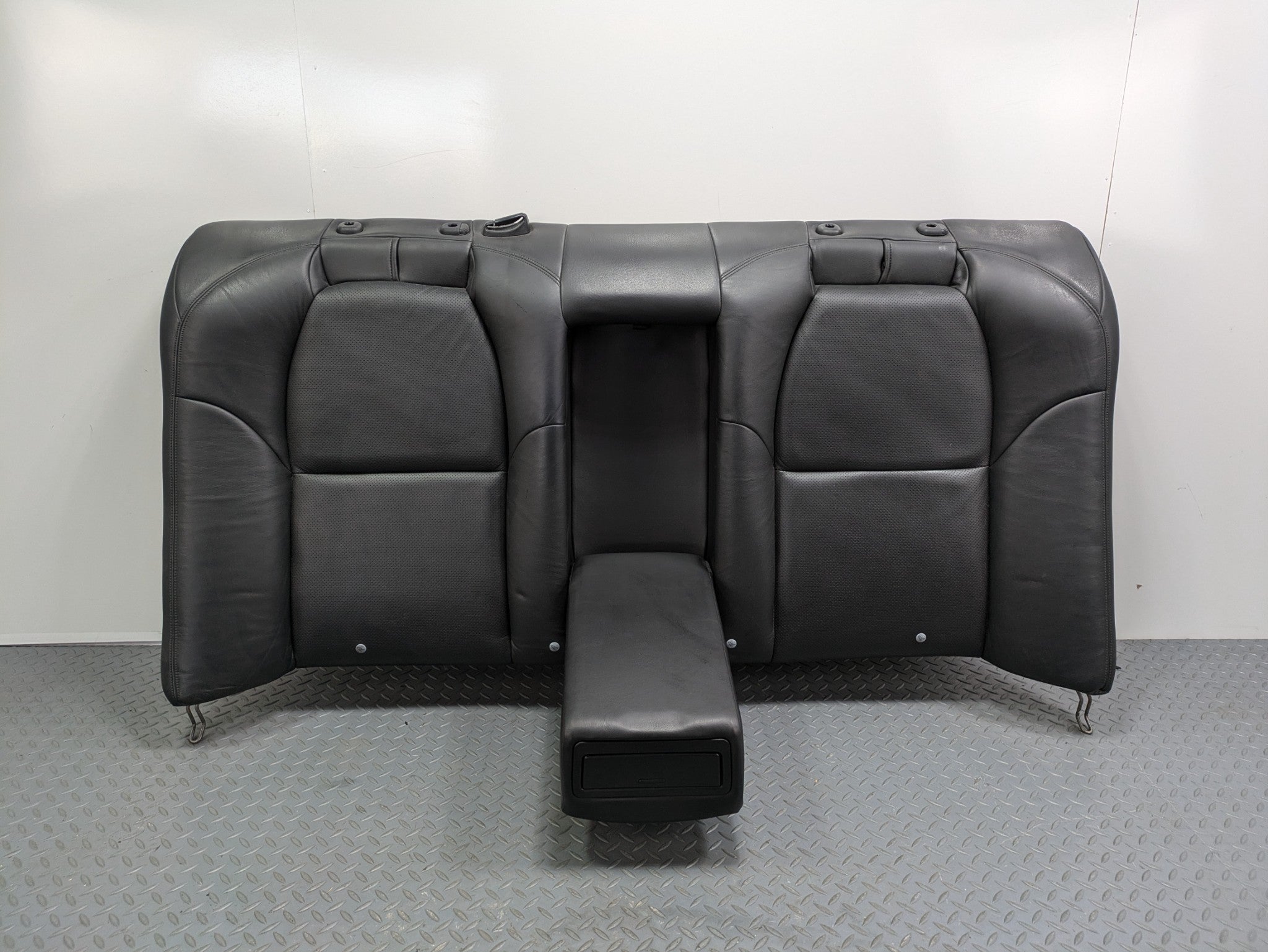 2004 - 2006 OEM ACURA TL REAR UPPER SEAT AND ARMREST ASSEMBLY LEATHER BLACK
