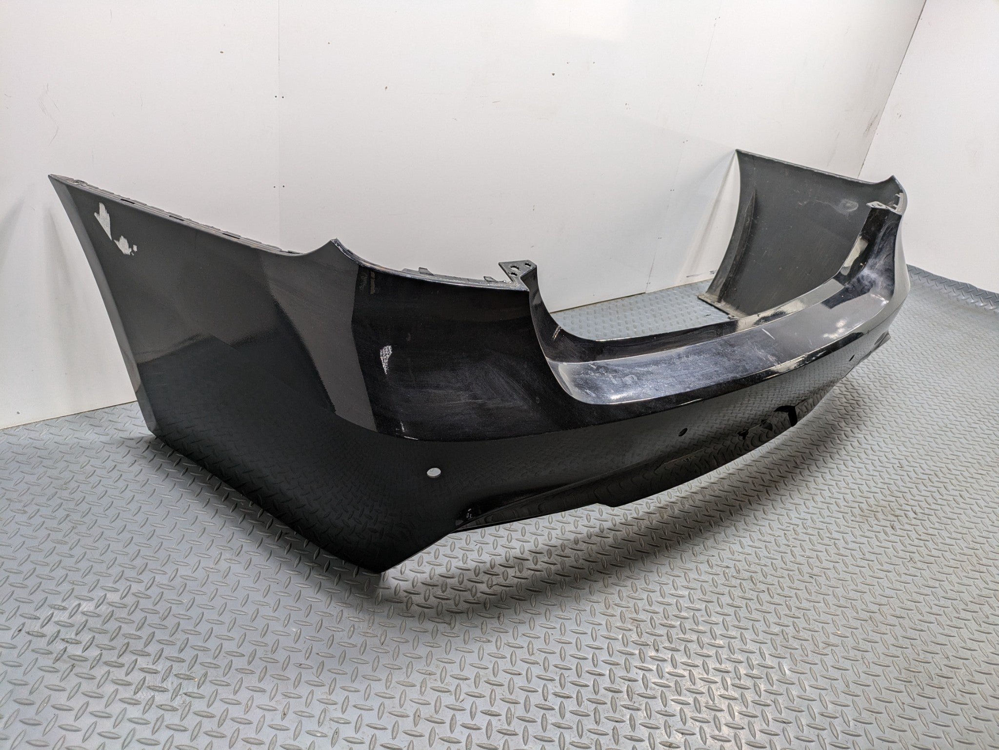 2016 - 2019 OEM BMW 330I REAR BUMPER COVER PANEL BLACK ASSEMBLY