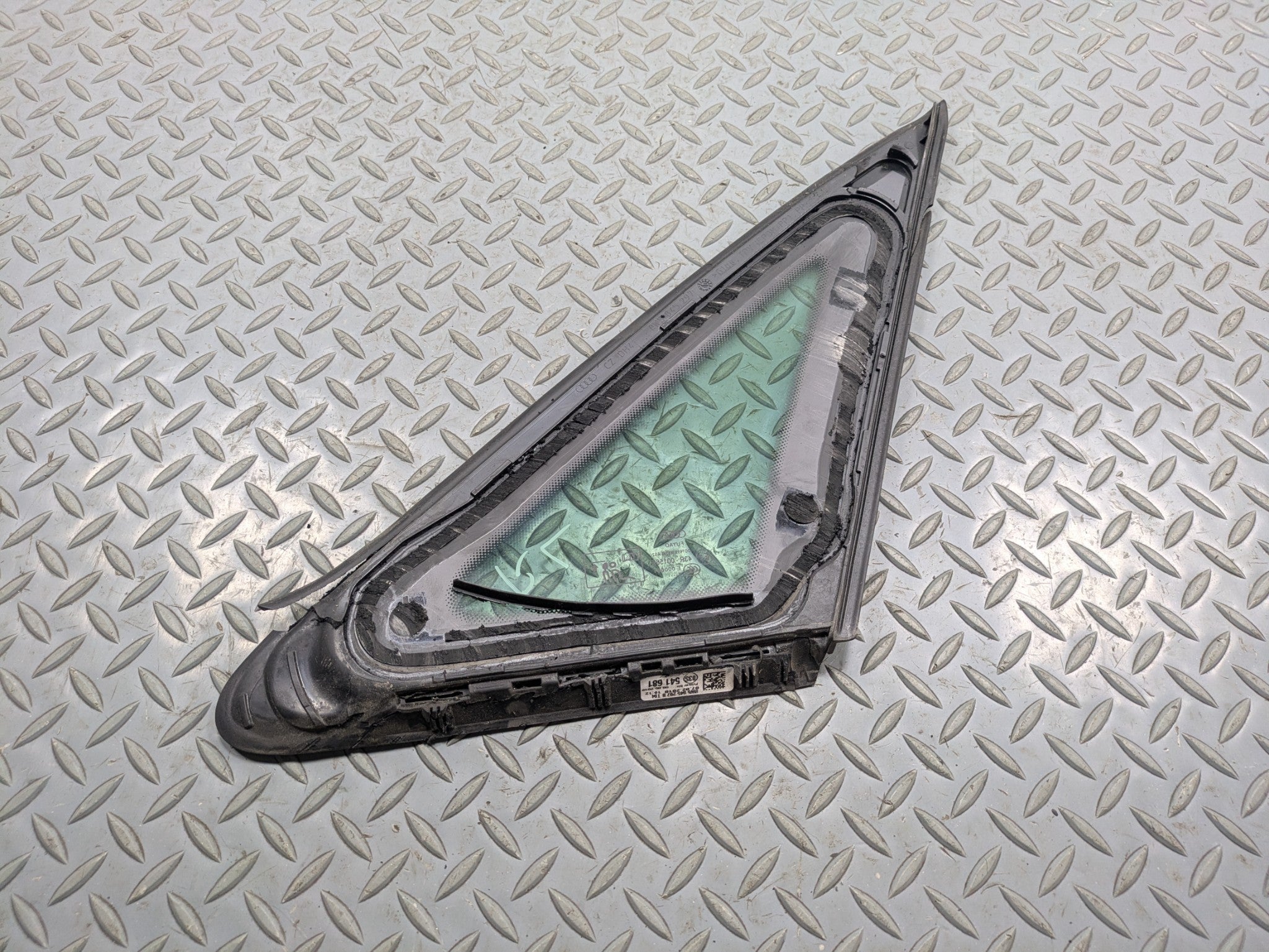 2017 - 2022 OEM AUDI S4 REAR LEFT DRIVER SIDE QUARTER WINDOW VENT GLASS