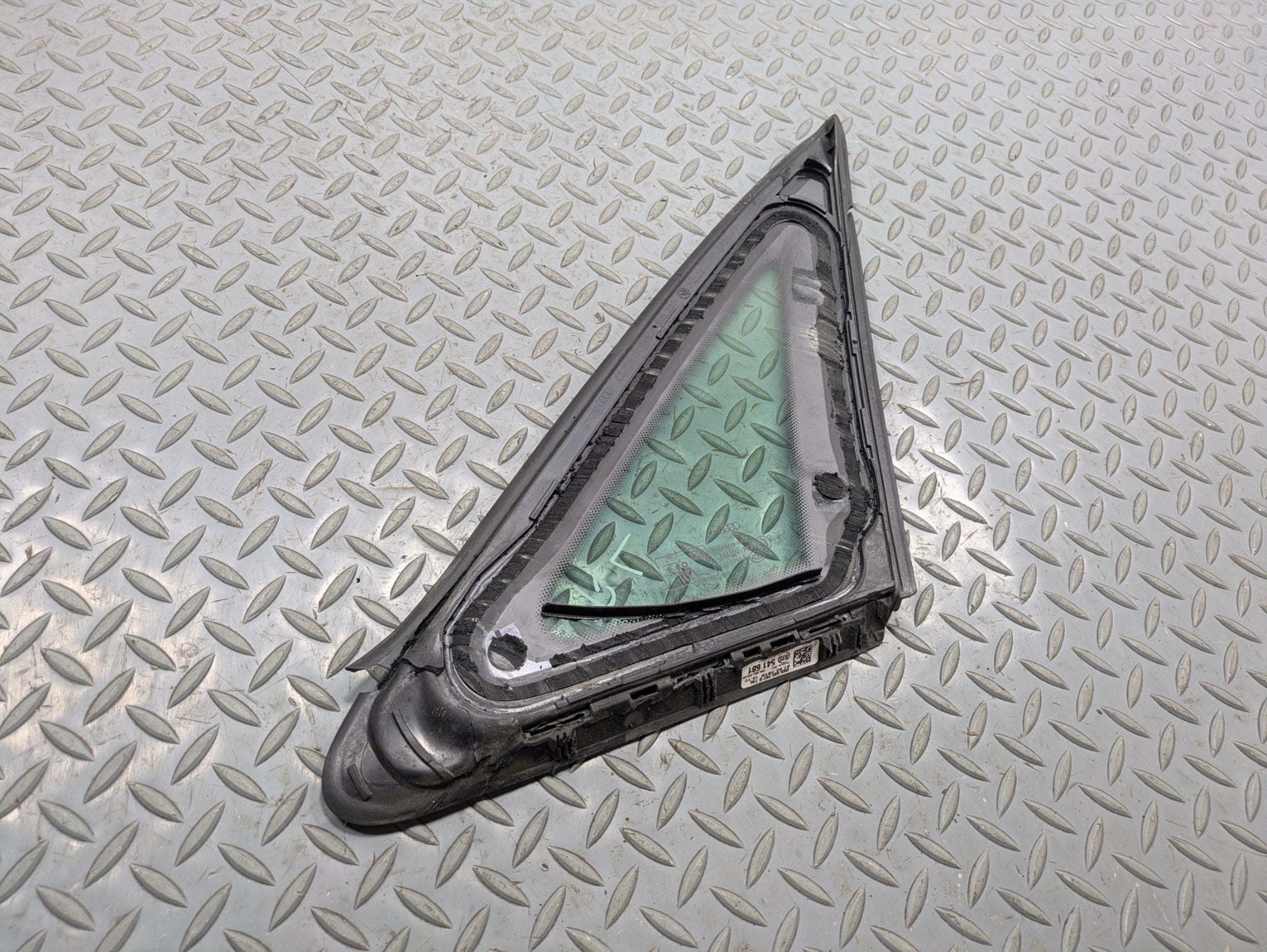 2017 - 2022 OEM AUDI S4 REAR LEFT DRIVER SIDE QUARTER WINDOW VENT GLASS