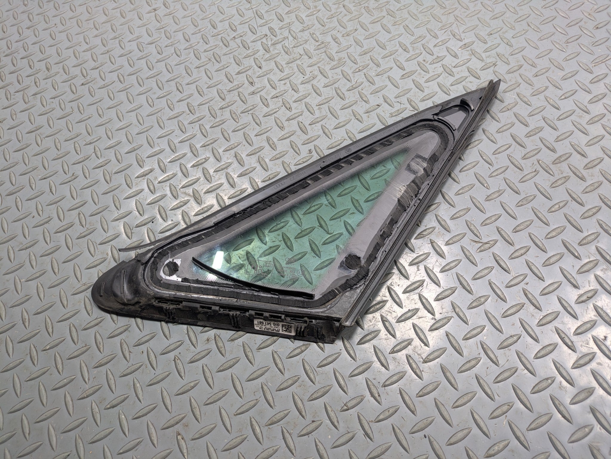 2017 - 2022 OEM AUDI S4 REAR LEFT DRIVER SIDE QUARTER WINDOW VENT GLASS