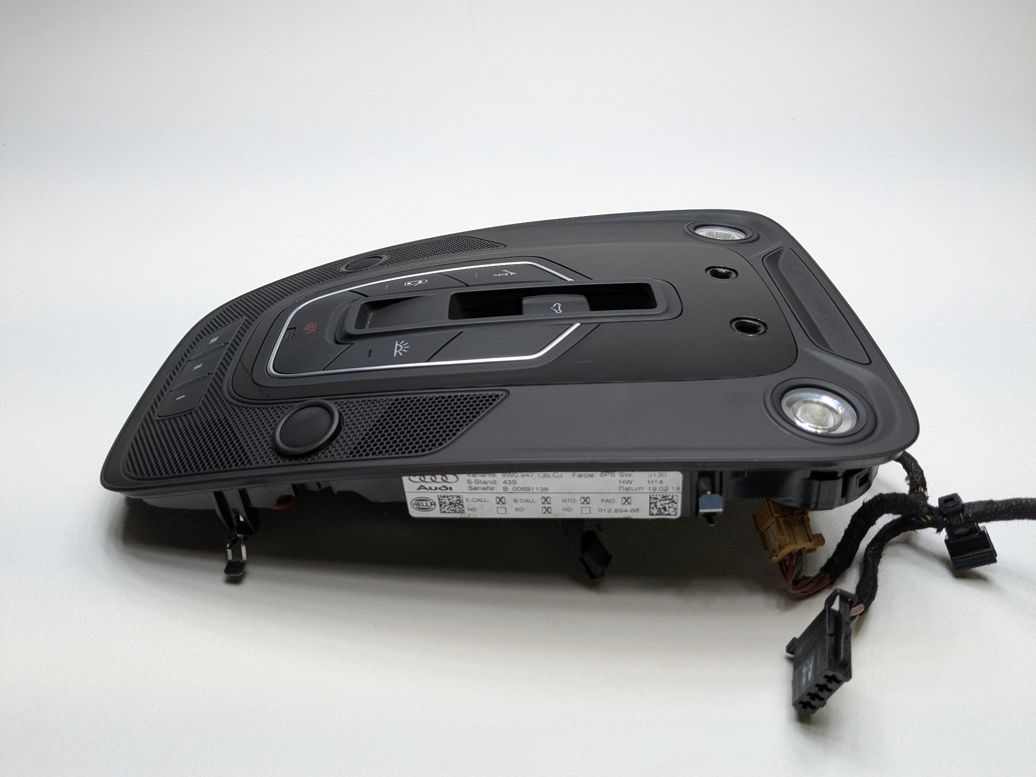 2017 - 2022 OEM AUDI S4 FRONT OVERHEAD ROOF CONSOLE READING INTERIOR DOME LIGHT