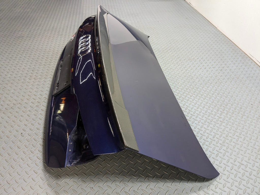 2017 - 2022 OEM AUDI S4 REAR TRUNK DOOR DECKLID SHELL PANEL BLUE WITH EMBLEM