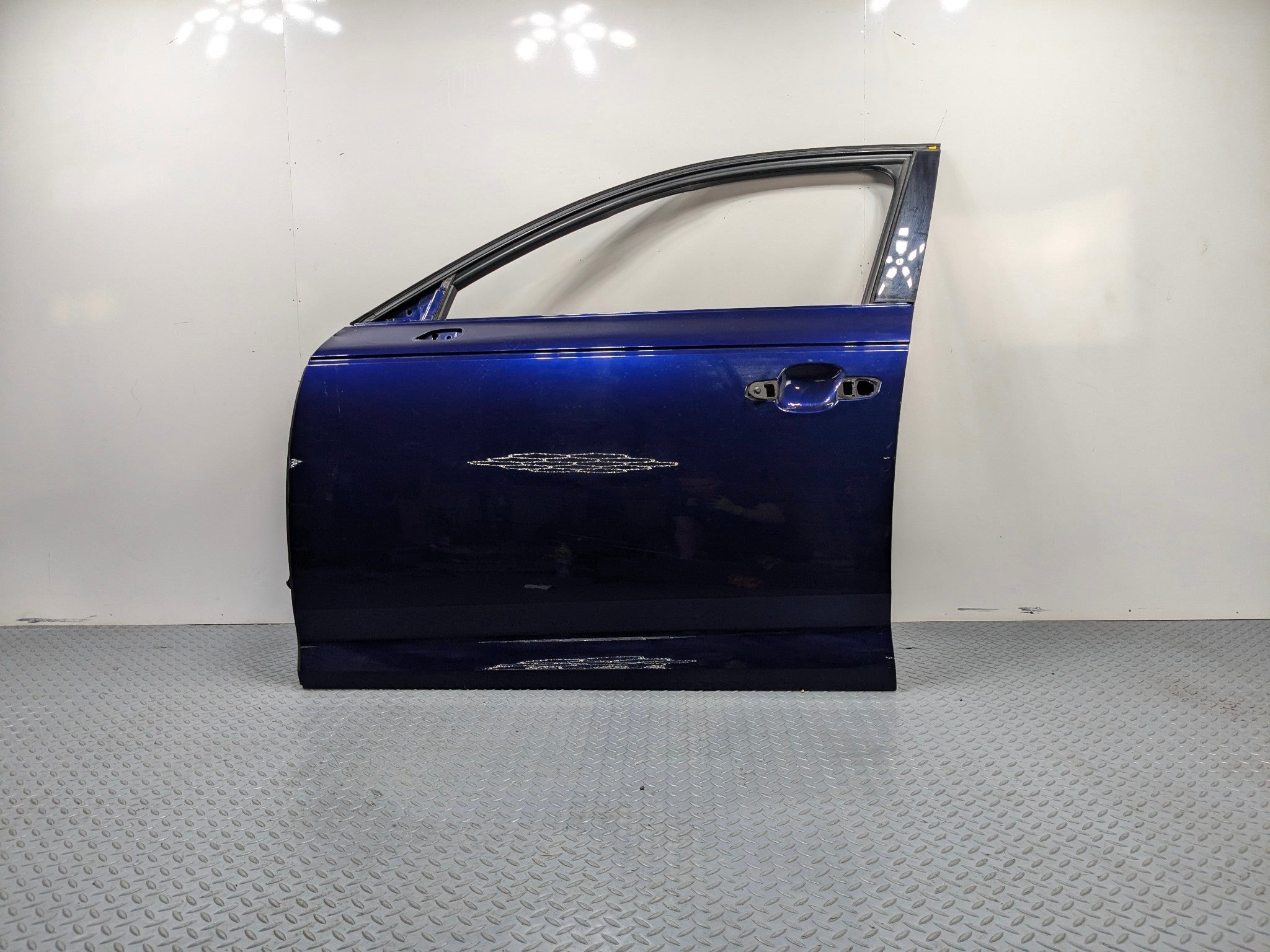 2017 - 2022 OEM AUDI S4 FRONT LEFT DRIVER SIDE DOOR SHELL PANEL BLUE ASSEMBLY