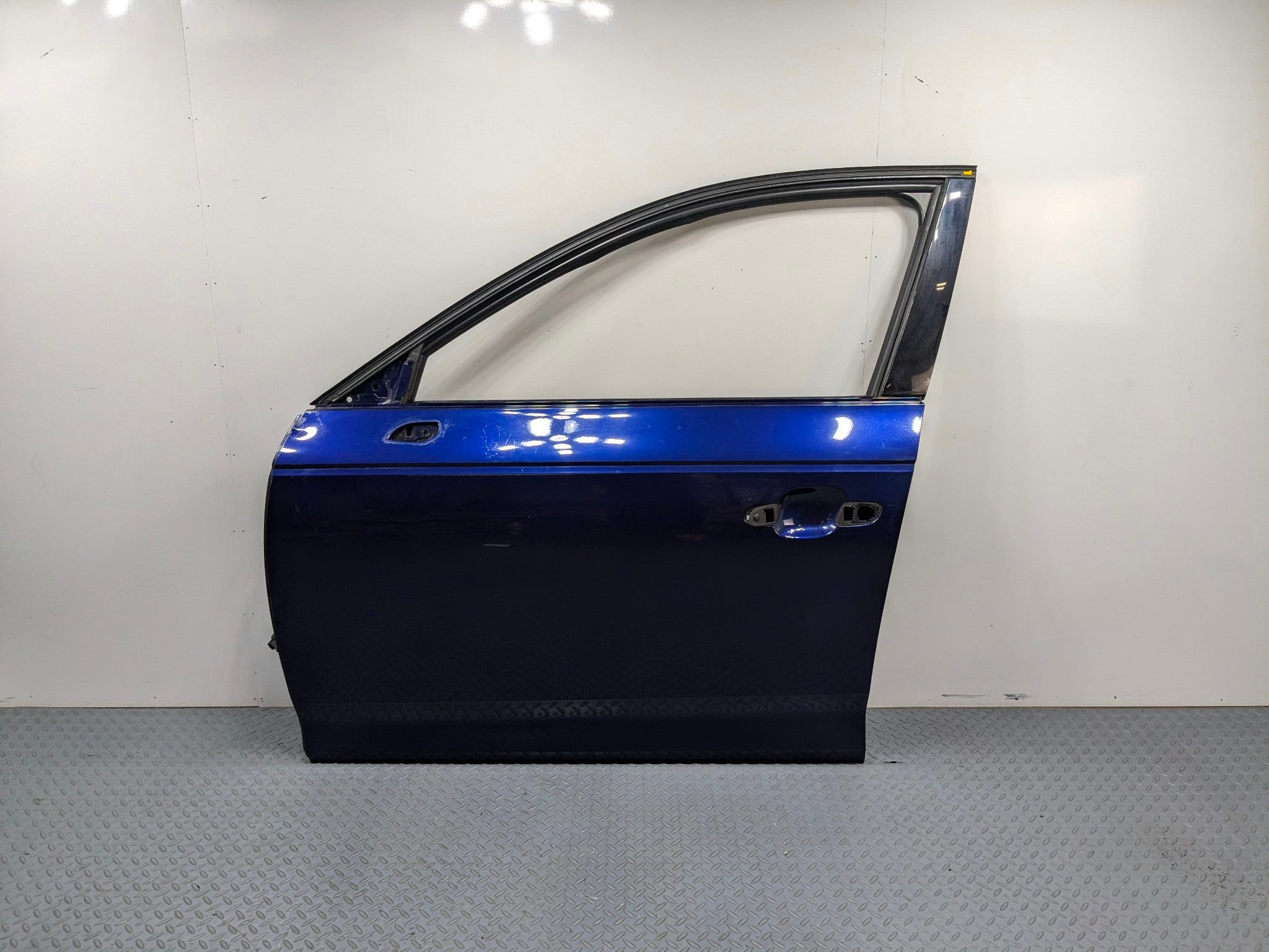 2017 - 2022 OEM AUDI S4 FRONT LEFT DRIVER SIDE DOOR SHELL PANEL BLUE ASSEMBLY