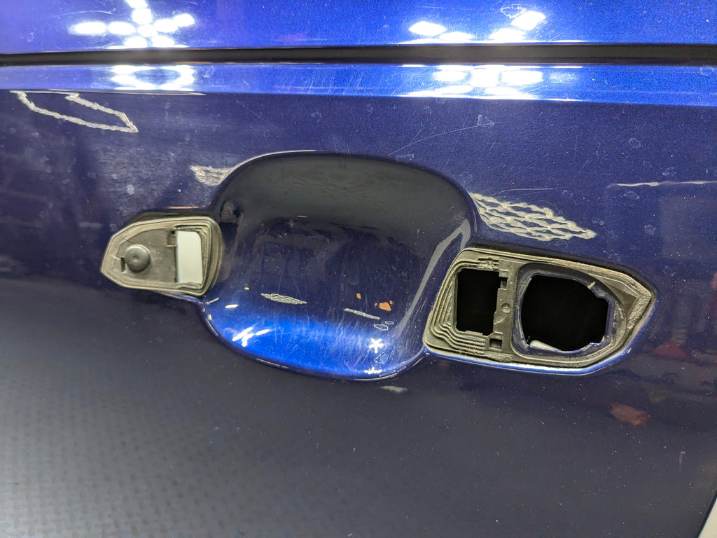 2017 - 2022 OEM AUDI S4 FRONT LEFT DRIVER SIDE DOOR SHELL PANEL BLUE ASSEMBLY