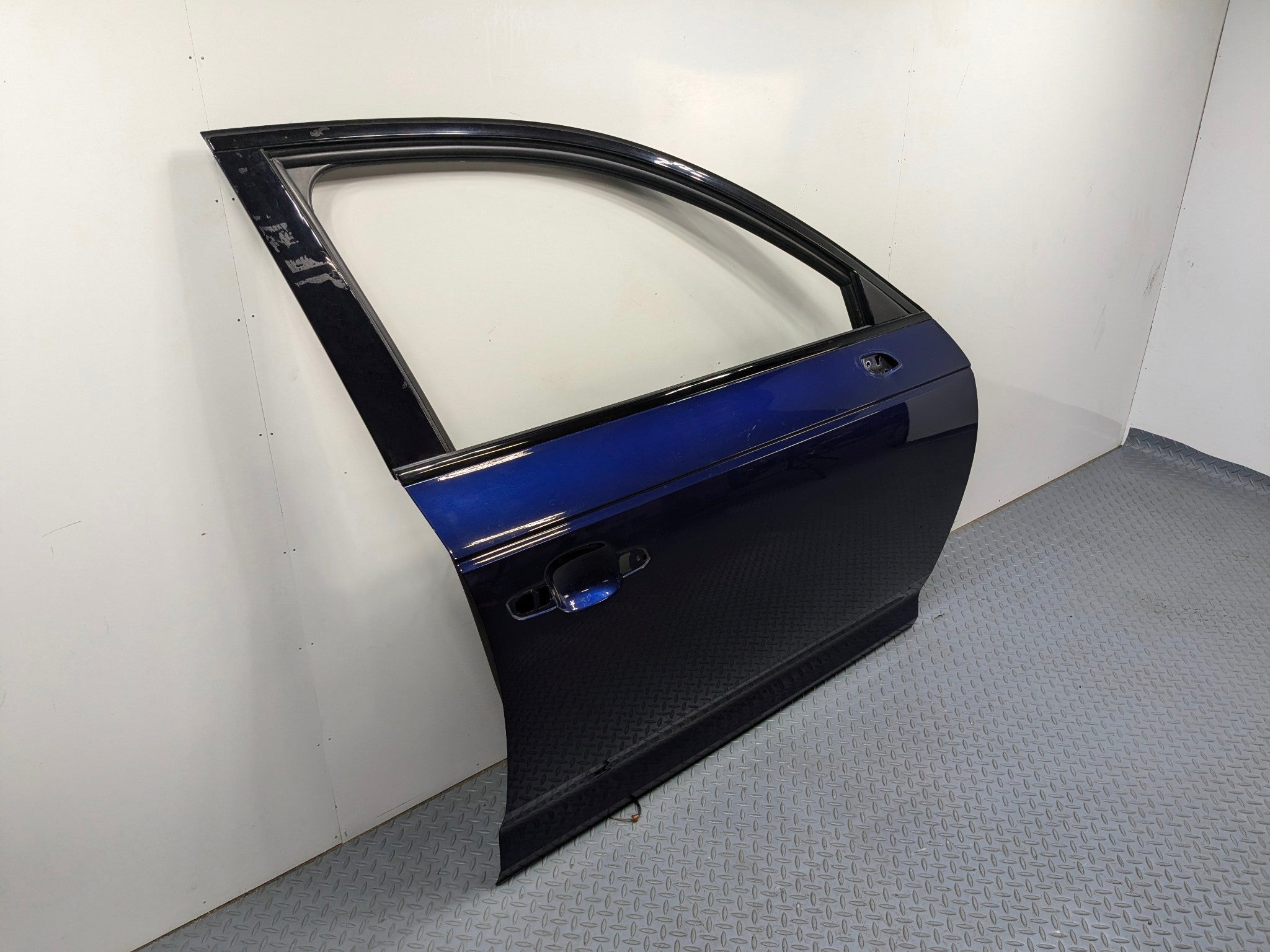 2017 - 2022 OEM AUDI S4 FRONT RIGHT SIDE DOOR SHELL PANEL BLUE ASSEMBLY