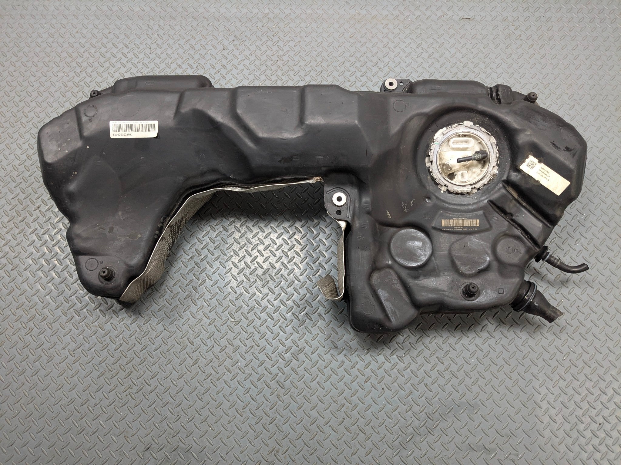 2017 - 2022 OEM AUDI S4 FUEL GAS TANK RESERVOIR WITH HOSE LINE ASSEMBLY