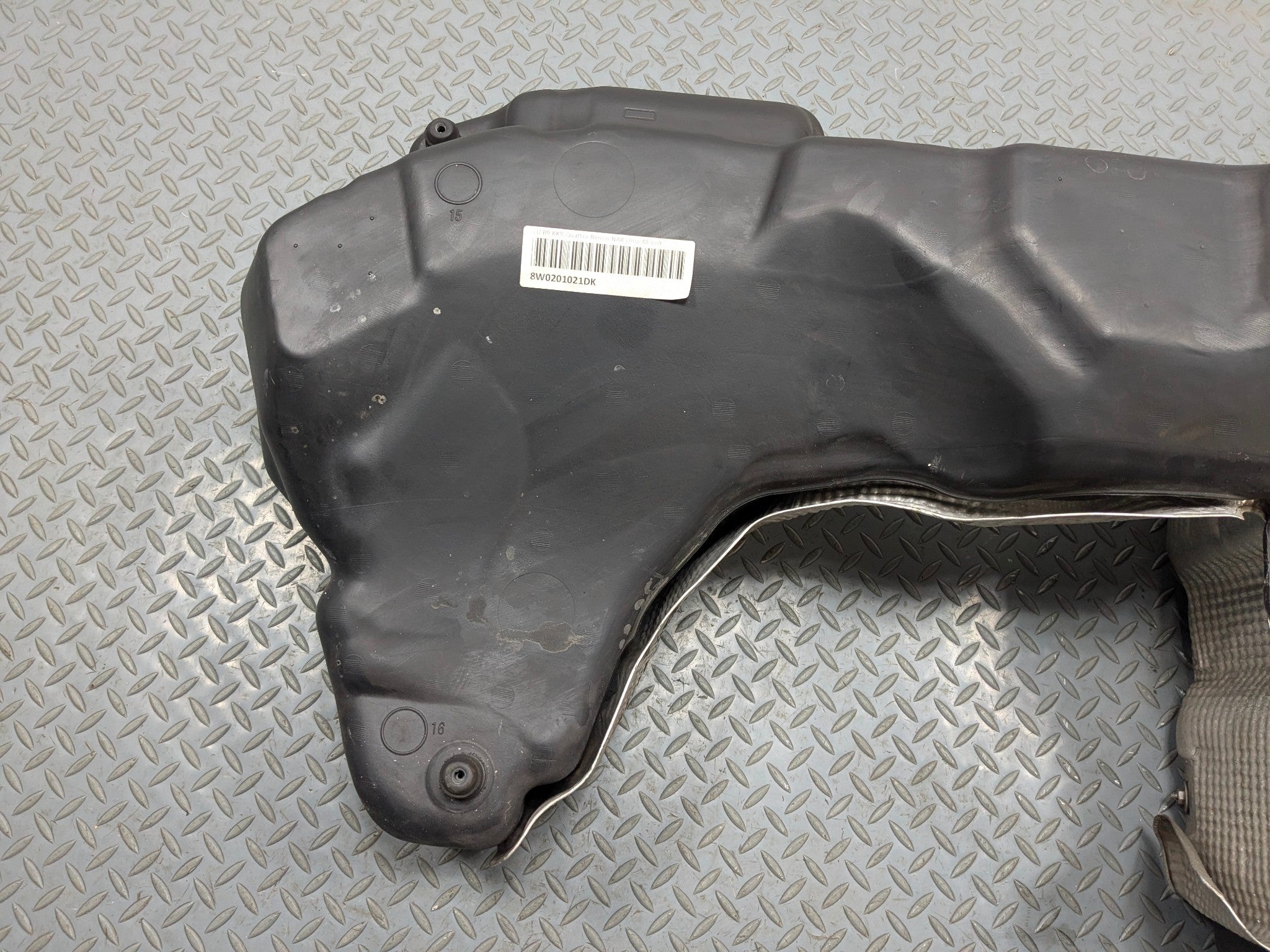 2017 - 2022 OEM AUDI S4 FUEL GAS TANK RESERVOIR WITH HOSE LINE ASSEMBLY