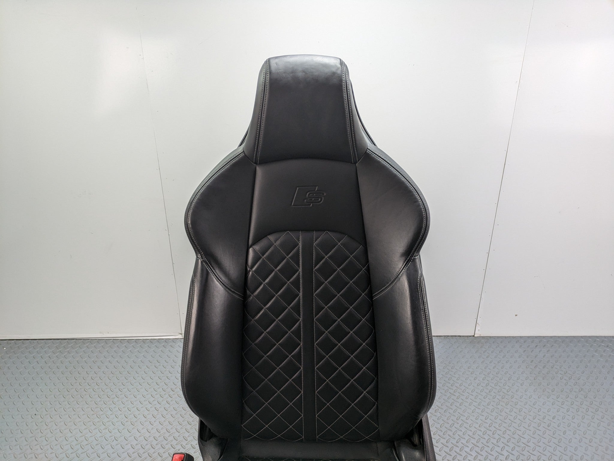 2017 - 2022 OEM AUDI S4 FRONT LEFT DRIVER SIDE SEAT BLACK LEATHER ASSEMBLY