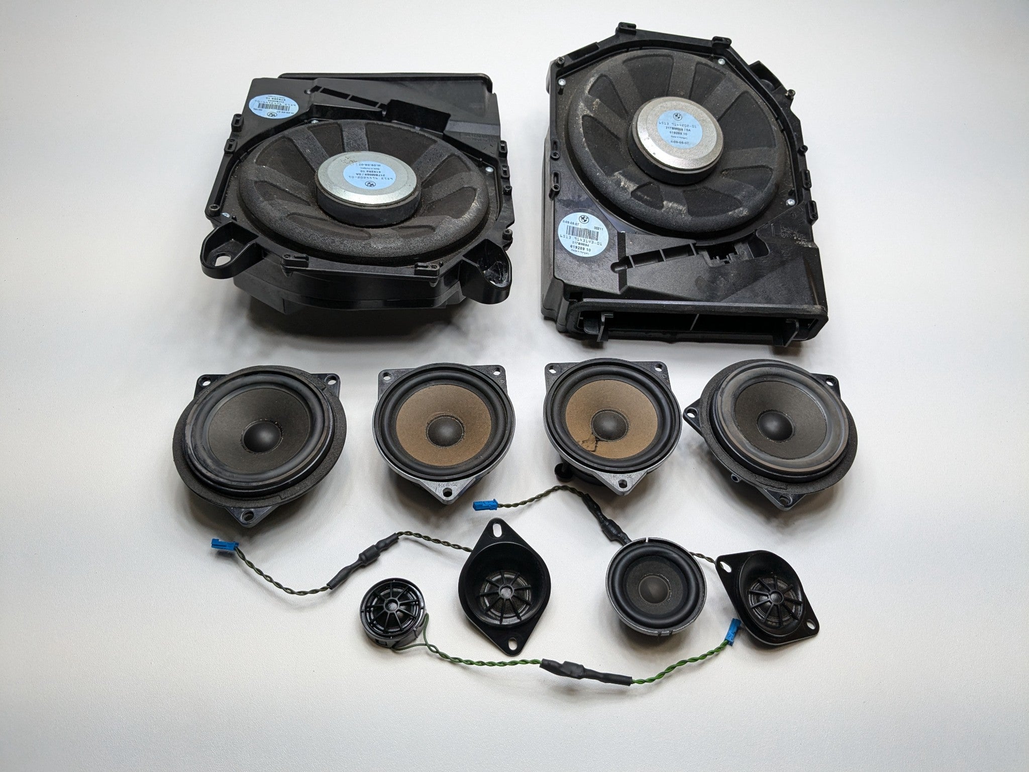 2006 - 2008 OEM BMW 328I INTERIOR AUDIO SOUND SYSTEM SPEAKER SET OF 10