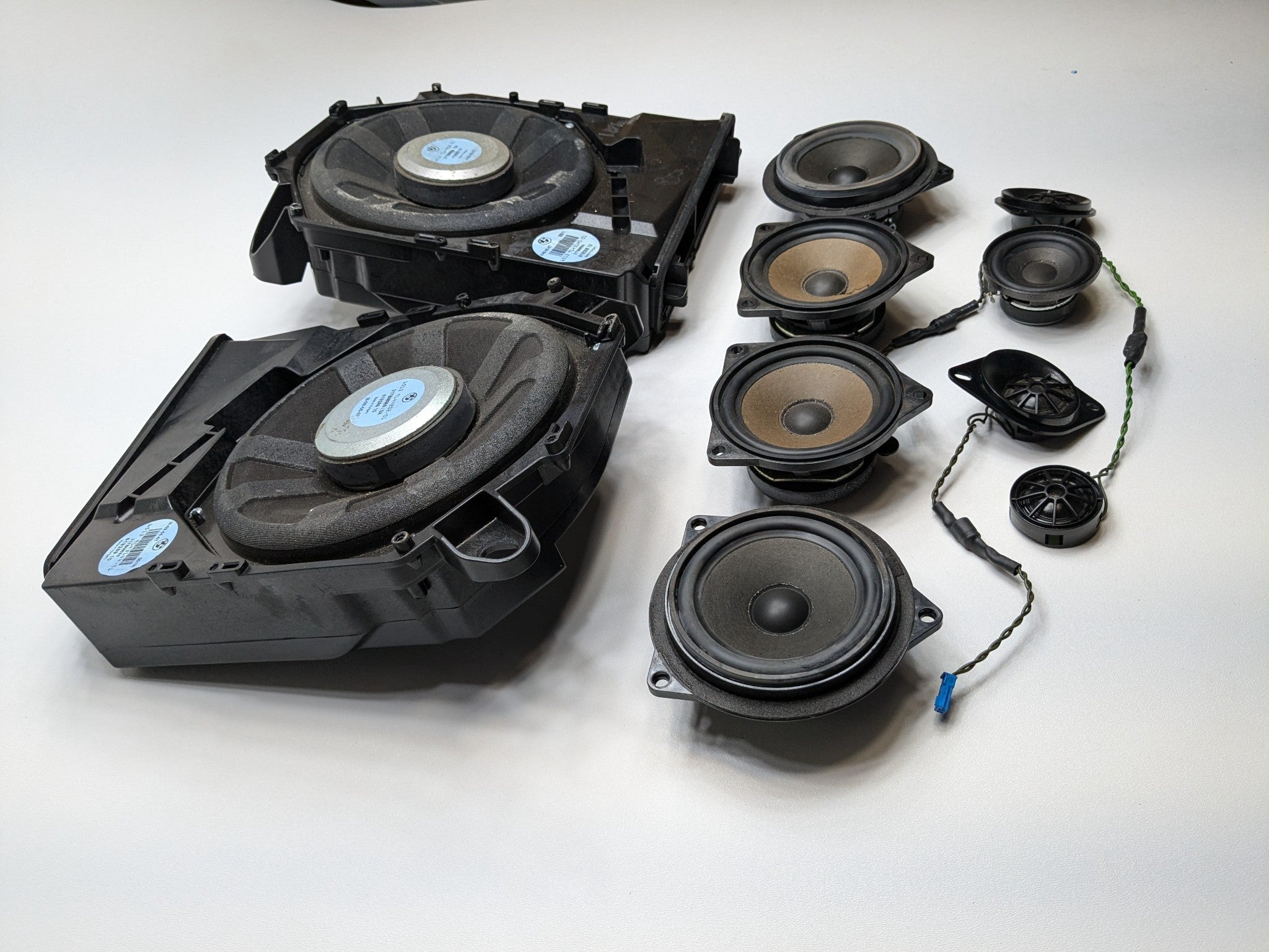 2006 - 2008 OEM BMW 328I INTERIOR AUDIO SOUND SYSTEM SPEAKER SET OF 10