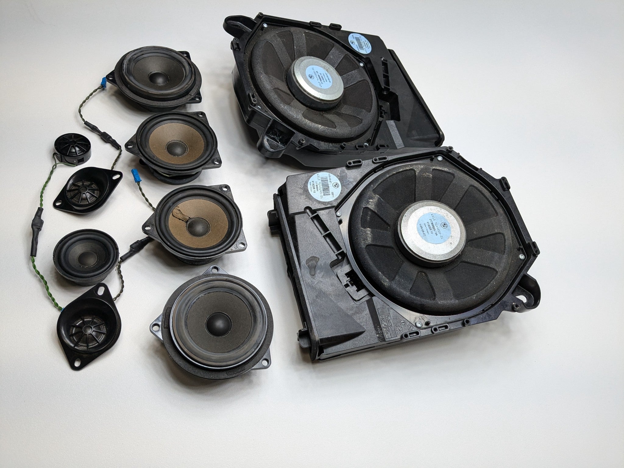 2006 - 2008 OEM BMW 328I INTERIOR AUDIO SOUND SYSTEM SPEAKER SET OF 10