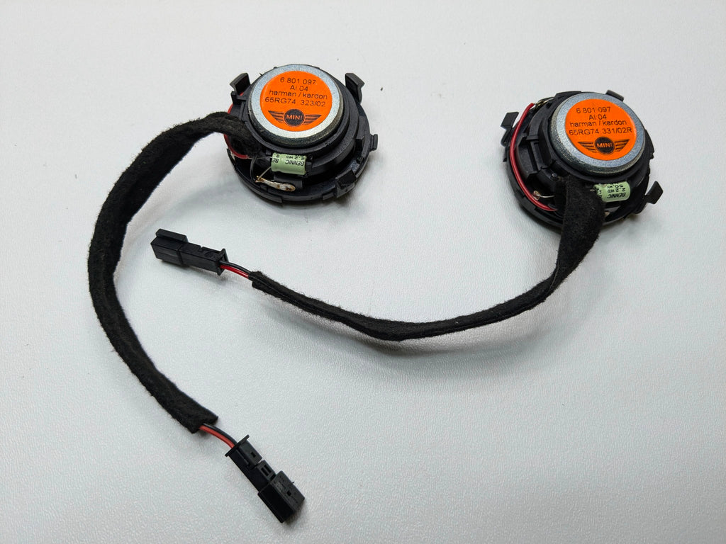 2002 - 2004 OEM MINI COOPER INTERIOR AUDIO SOUND SYSTEM SPEAKER SET OF 6