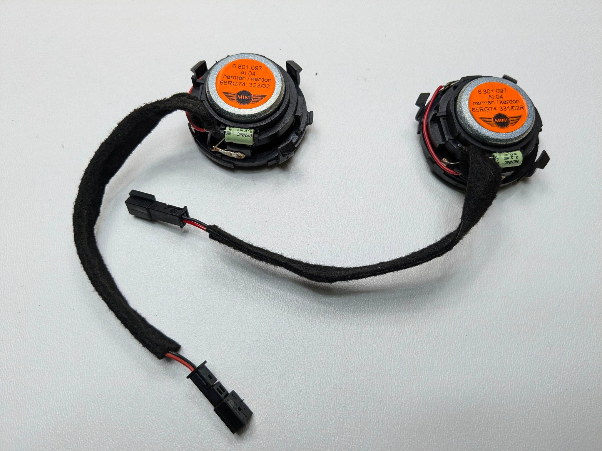 2002 - 2004 OEM MINI COOPER INTERIOR AUDIO SOUND SYSTEM SPEAKER SET OF 6