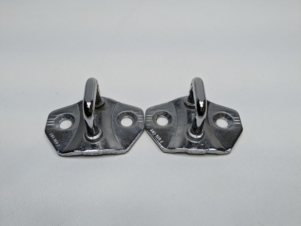02 - 04 OEM MINI COOPER LEFT AND RIGHT SIDE DOOR LOCK LATCH STRIKER PLATE SET