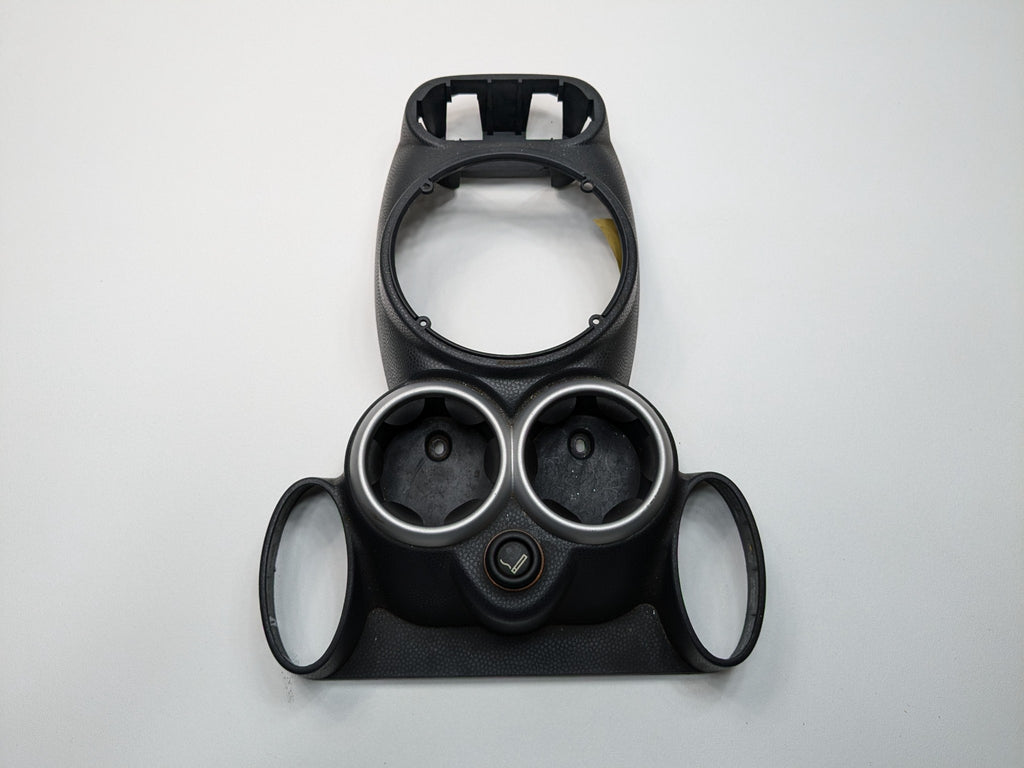 2002 - 2004 OEM MINI COOPER CENTER CONSOLE FLOOR SHIFTER TRIM BEZEL CUP HOLDER