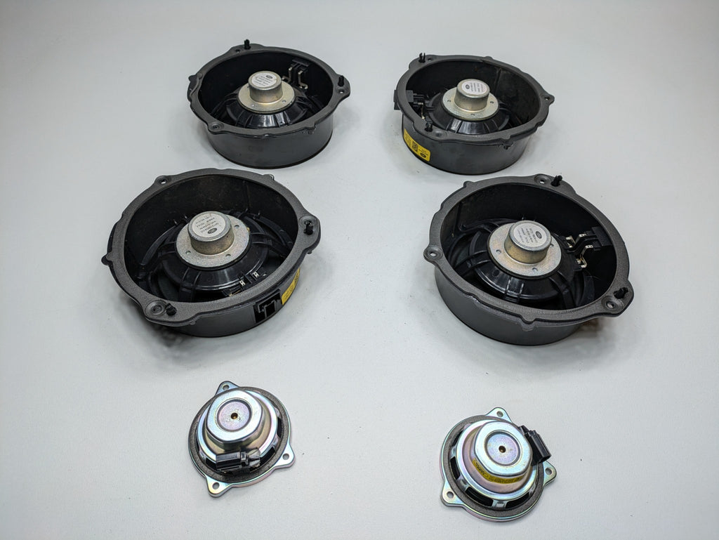16 - 20 OEM JAGUAR XF FRONT AND REAR SIDE DOOR AUDIO SYSTEM SPEAKERS SET OF 6
