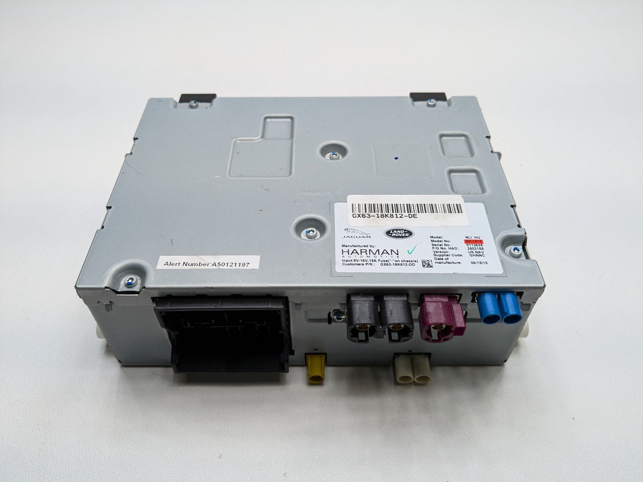 2016 - 2020 OEM JAGUAR XF AM FM NAVIGATION AUDIO STEREO RADIO RECEIVER UNIT