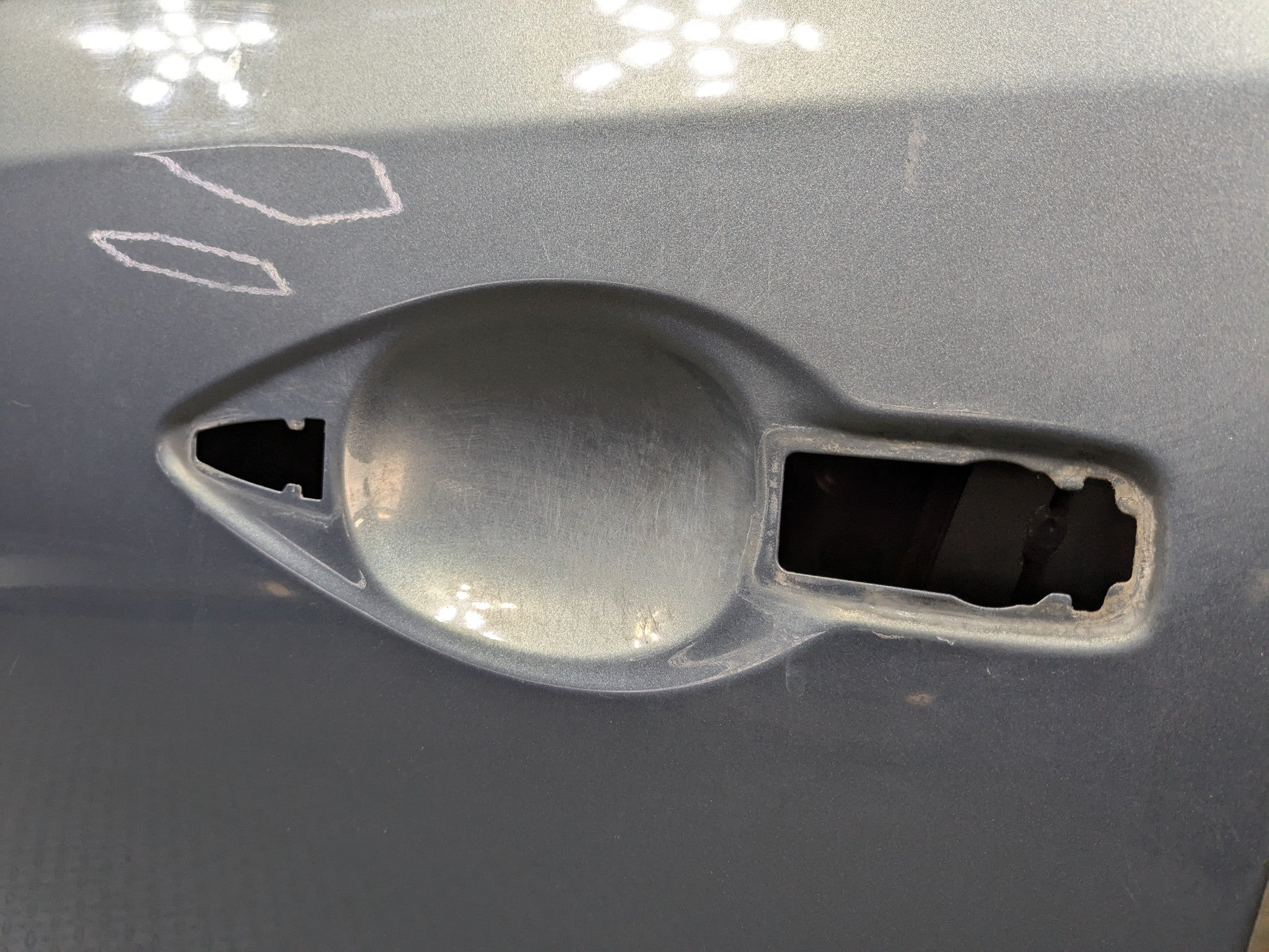 2009 - 2011 OEM NISSAN MAXIMA FRONT LEFT SIDE DOOR SHELL PANEL METALLIC GRAY