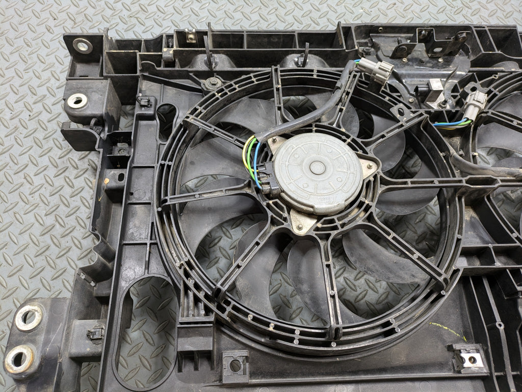 09 - 11 OEM NISSAN MAXIMA DUAL RADIATOR ELECTRIC COOLING FAN WITH SHROUD PANEL