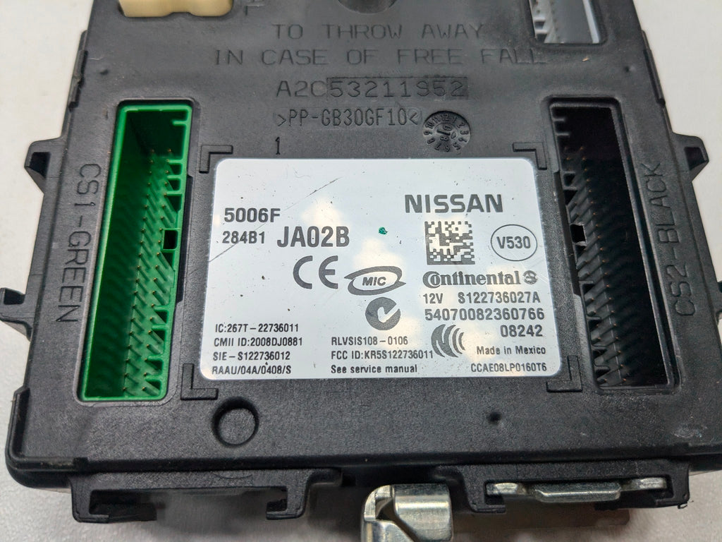2009 - 2011 OEM NISSAN MAXIMA BCM BODY CONTROL MODULE UNIT BLACK