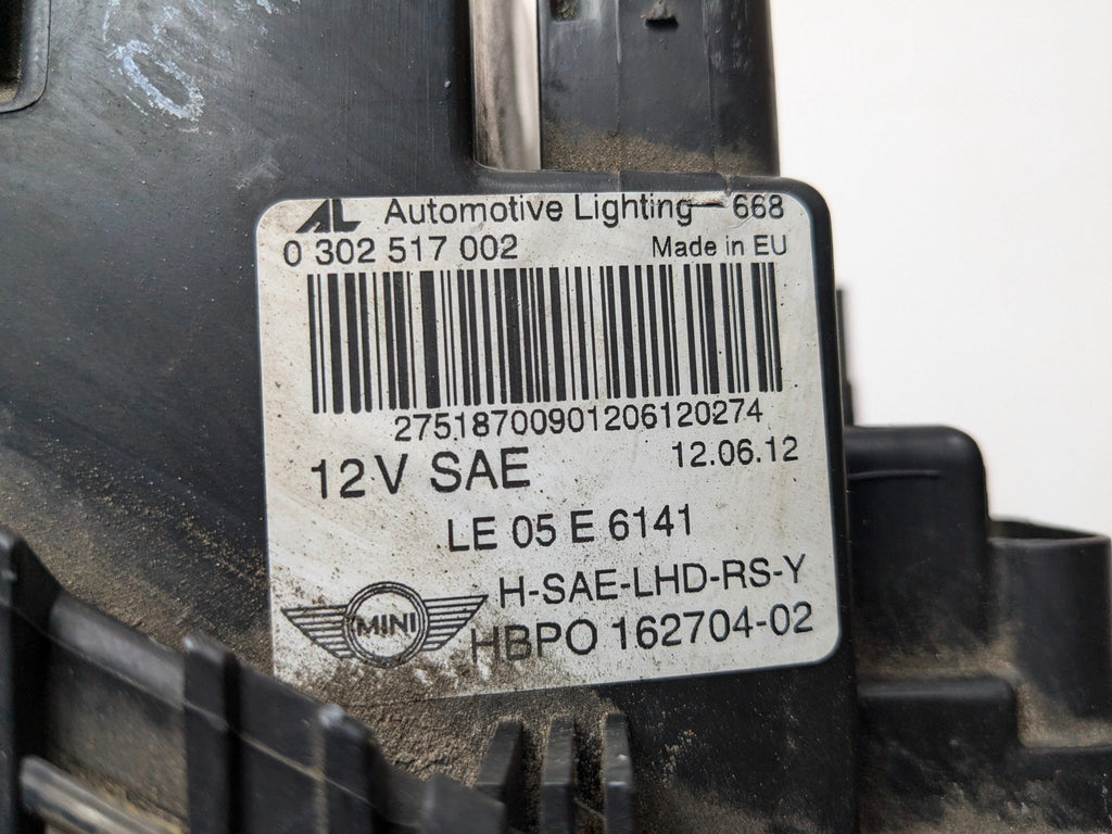 2010 - 2013 OEM MINI COOPER FRONT RIGHT PASSENGER SIDE HALOGEN HEADLAMP ASSEMBLY