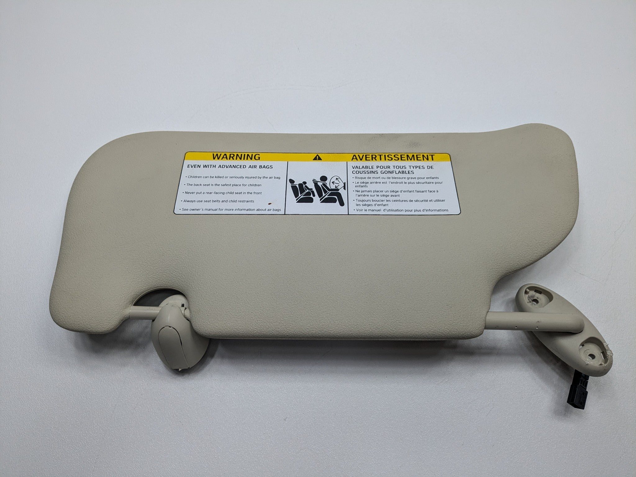 2010 - 2013 OEM MINI COOPER FRONT RIGHT SIDE UPPER ROOF SUN VISOR WITH MIRROR