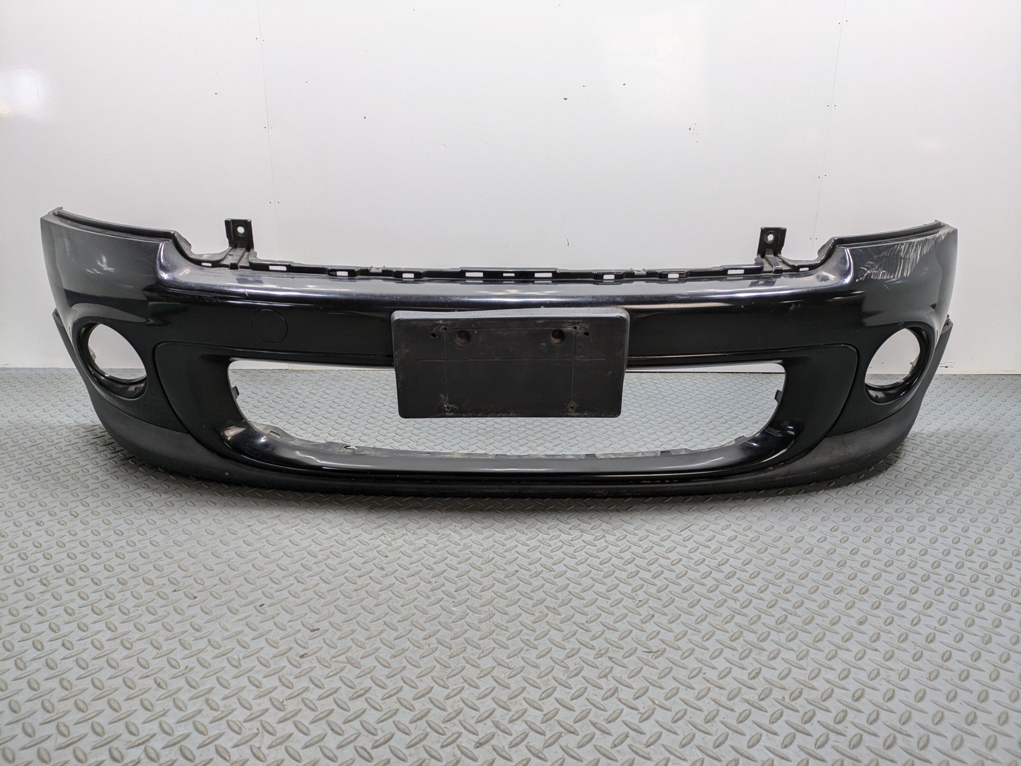 2010 - 2013 OEM MINI COOPER FRONT BUMPER COVER PANEL ASSEMBLY MIDNIGHT BLACK