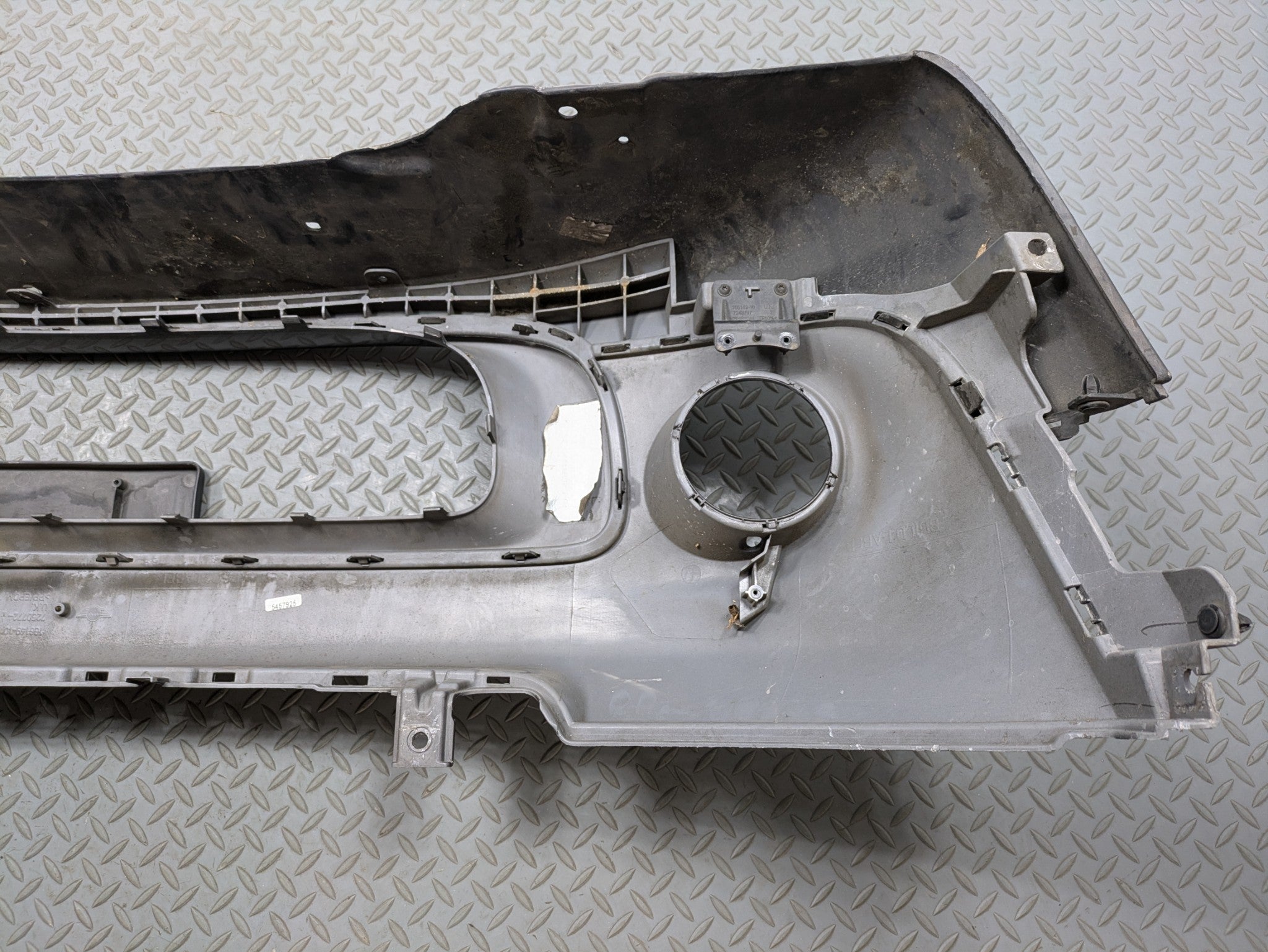 2010 - 2013 OEM MINI COOPER FRONT BUMPER COVER PANEL ASSEMBLY MIDNIGHT BLACK