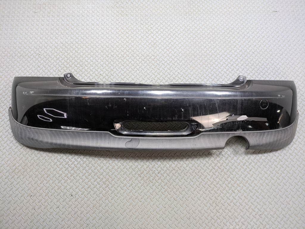 10 - 13 OEM MINI COOPER REAR LOWER BUMPER COVER PANEL ASSEMBLY MIDNIGHT BLACK