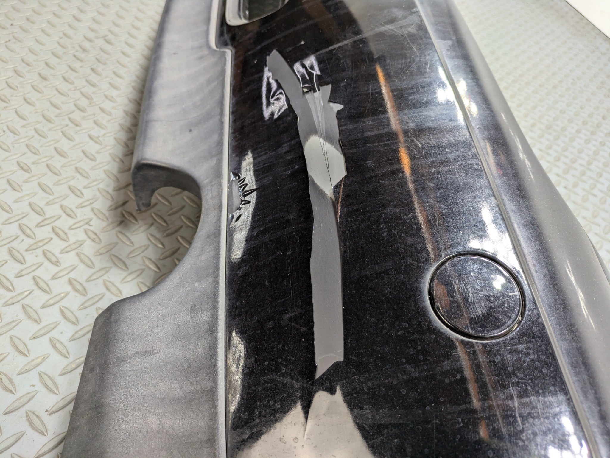 10 - 13 OEM MINI COOPER REAR LOWER BUMPER COVER PANEL ASSEMBLY MIDNIGHT BLACK