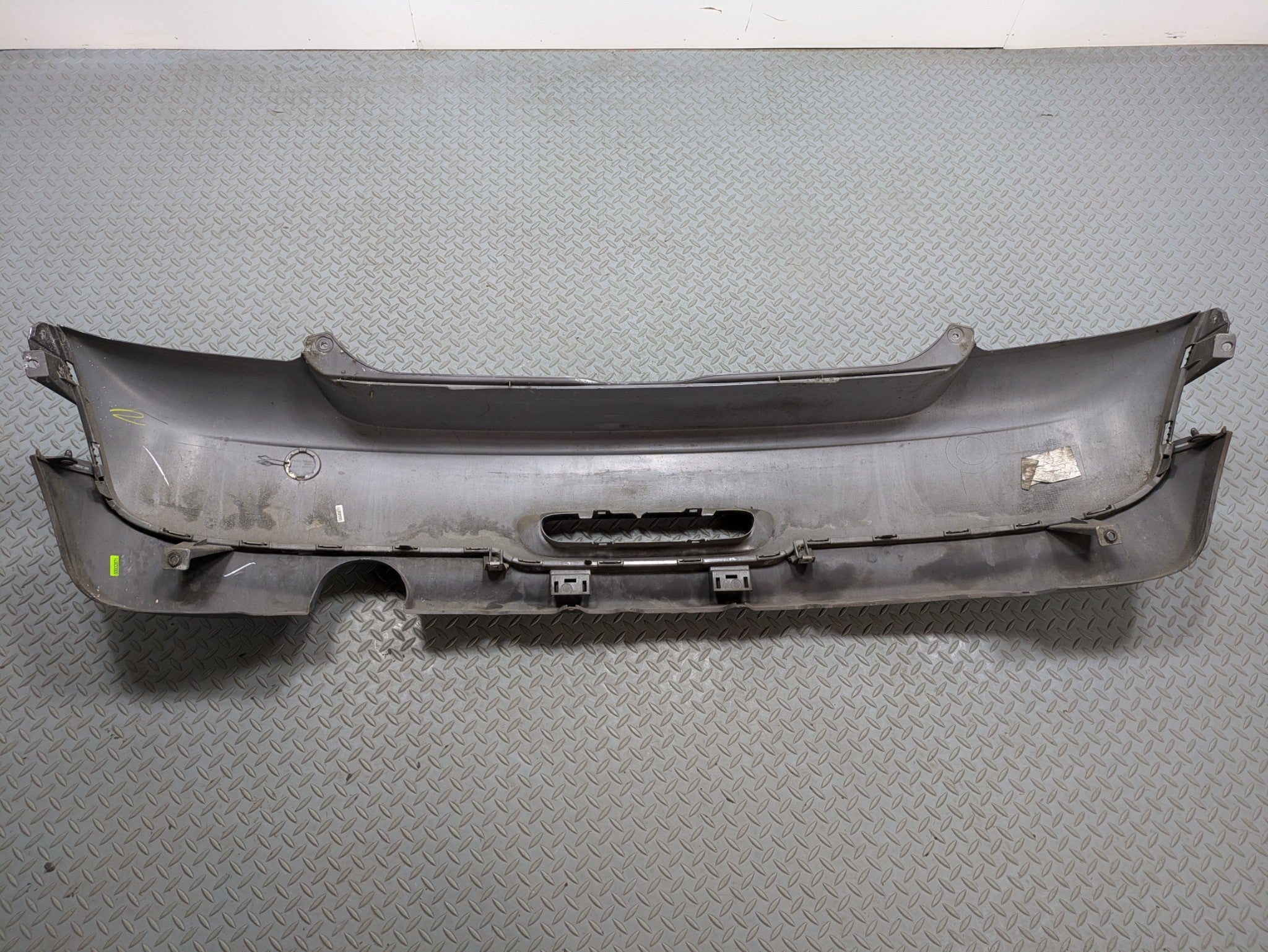 10 - 13 OEM MINI COOPER REAR LOWER BUMPER COVER PANEL ASSEMBLY MIDNIGHT BLACK