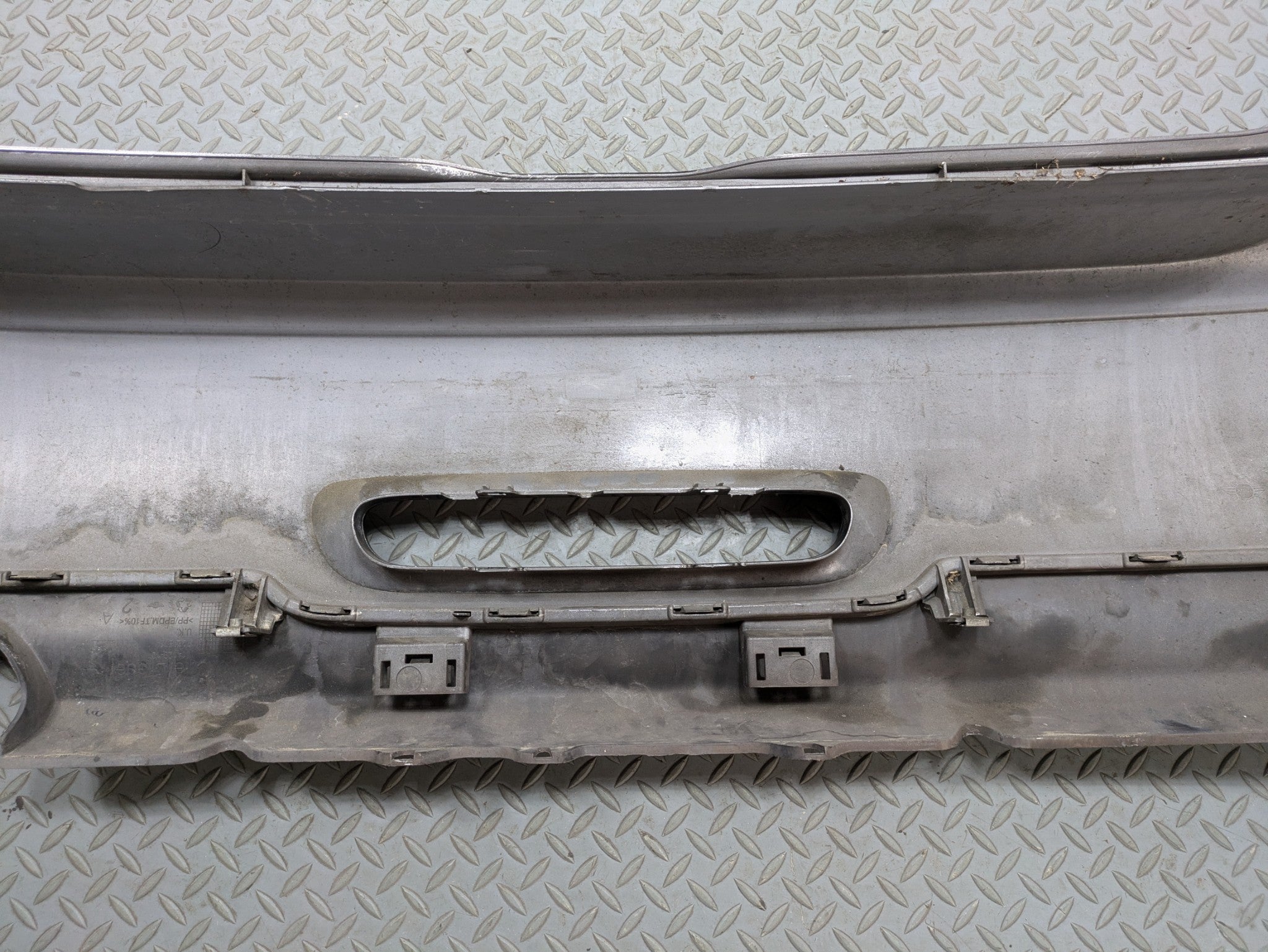 10 - 13 OEM MINI COOPER REAR LOWER BUMPER COVER PANEL ASSEMBLY MIDNIGHT BLACK