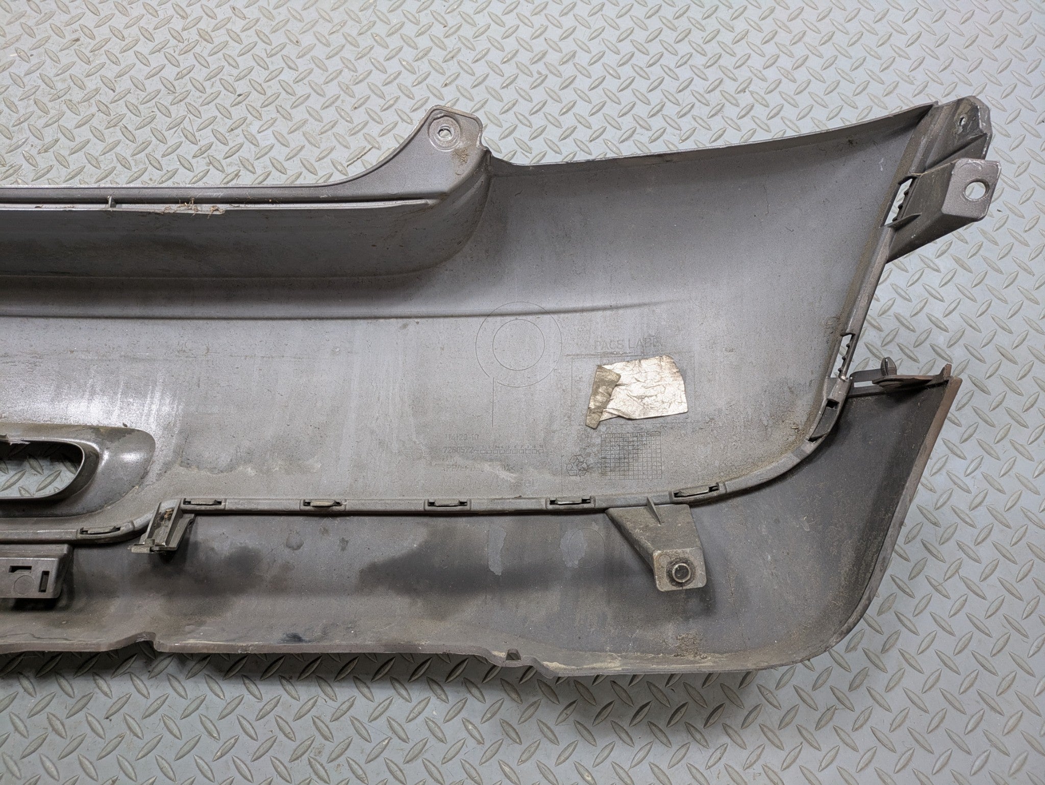 10 - 13 OEM MINI COOPER REAR LOWER BUMPER COVER PANEL ASSEMBLY MIDNIGHT BLACK