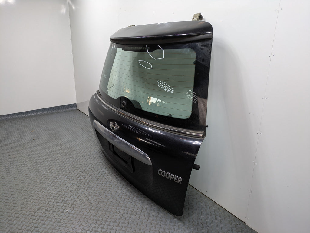 10 - 13 OEM MINI COOPER TAILGATE SHELL PANEL WITH GLASS ASSEMBLY MIDNIGHT BLACK